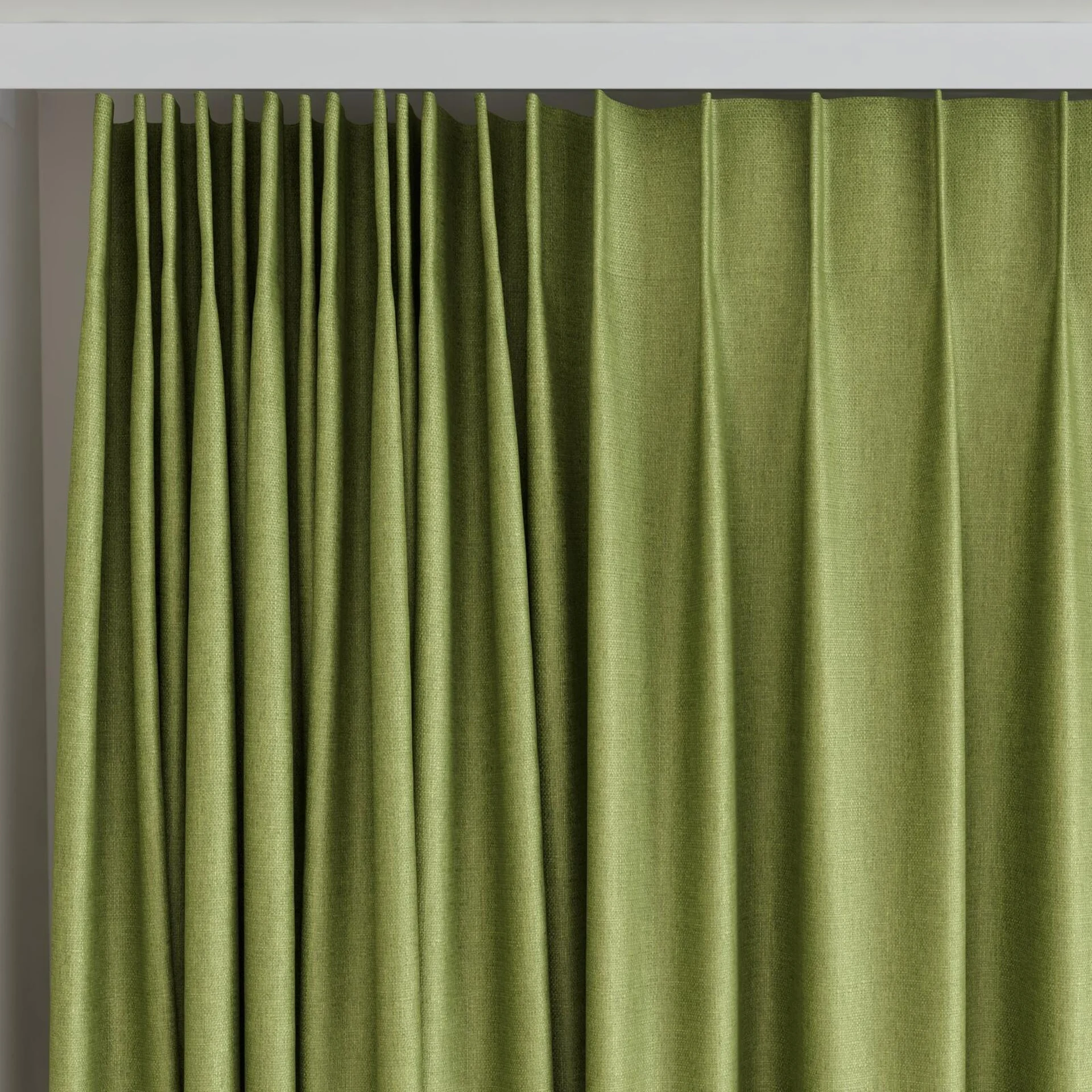 Top view of Tonga Grass, on curtain rail