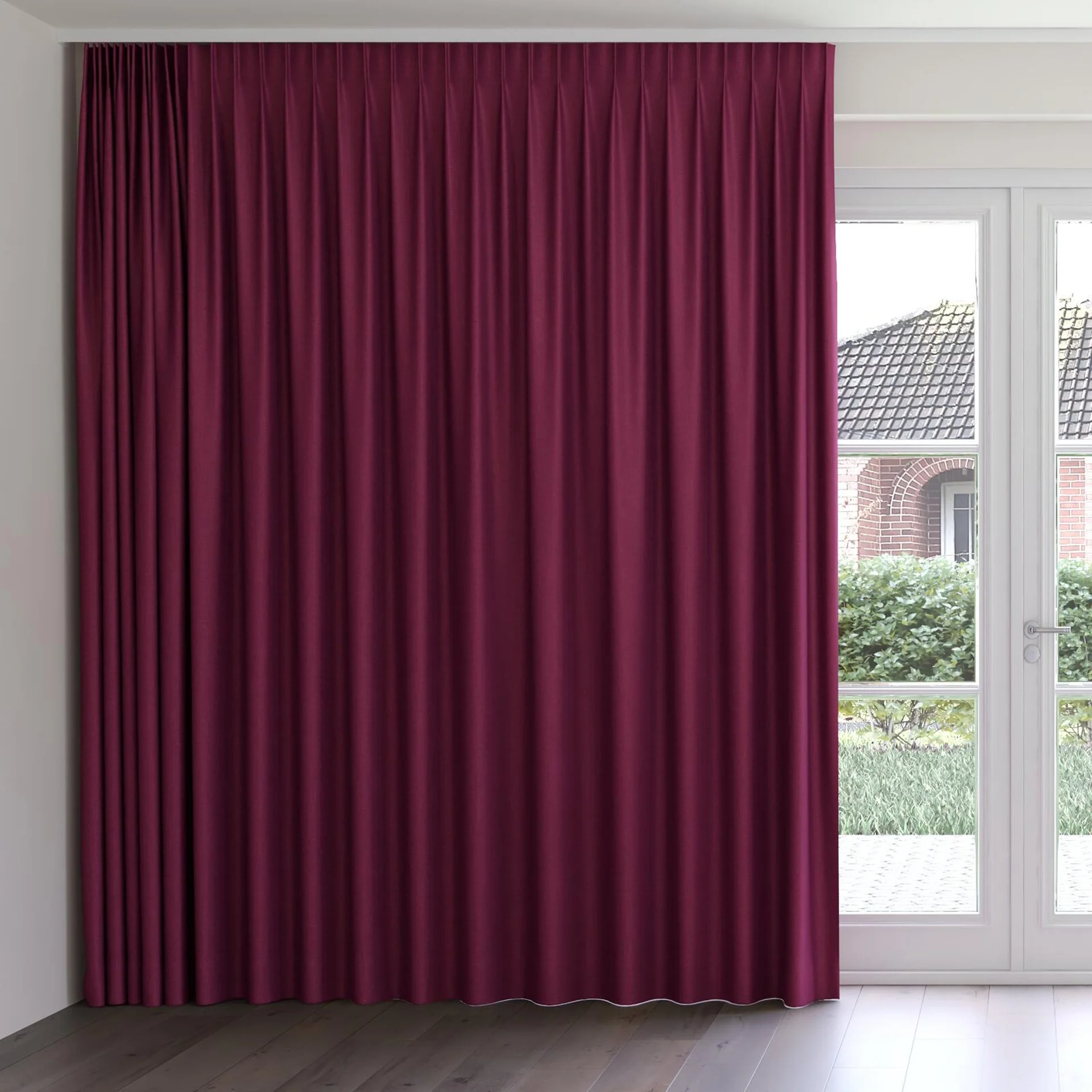 Front view of Saturn Crocus, on curtain rail