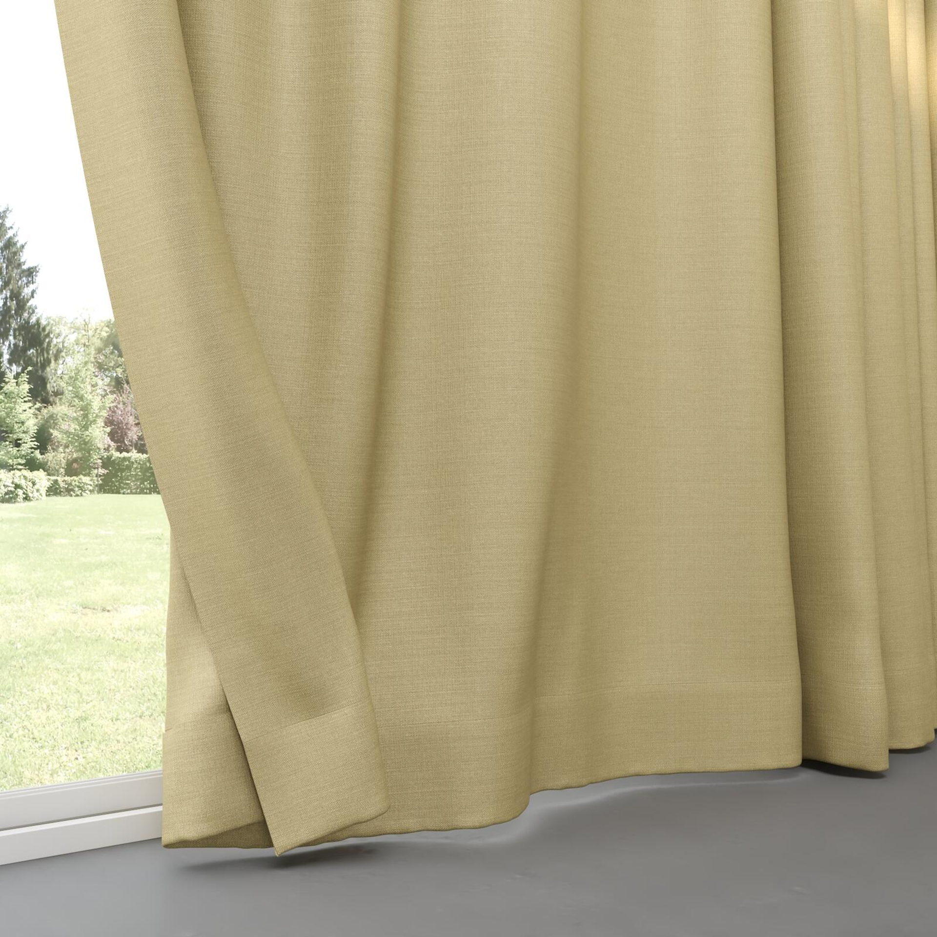 Bottom view of Linex Rattan, pinch pleat