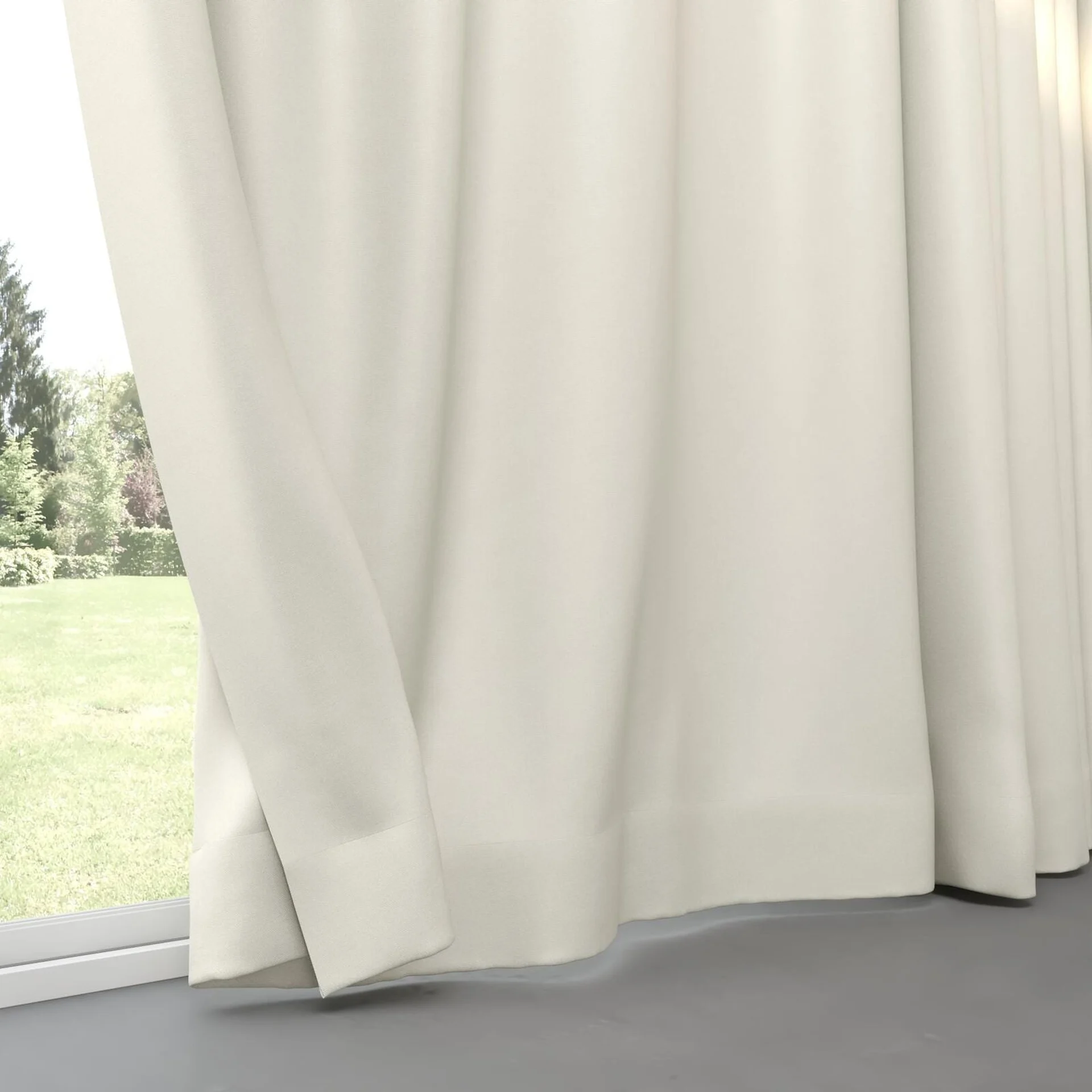 Bottom view of Grove Nougat, pinch pleat