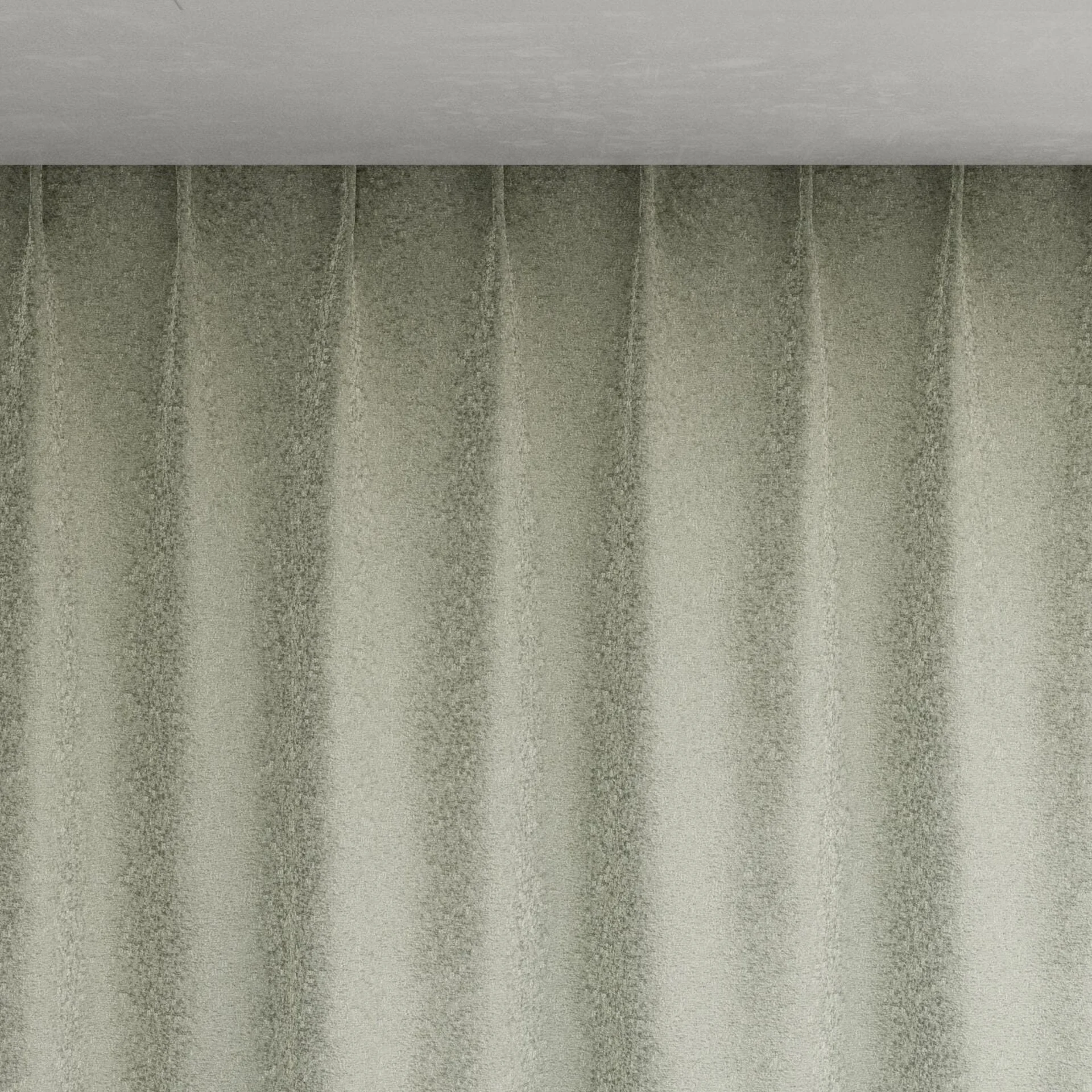 Top view of Brigadier Thyme, pinch pleat