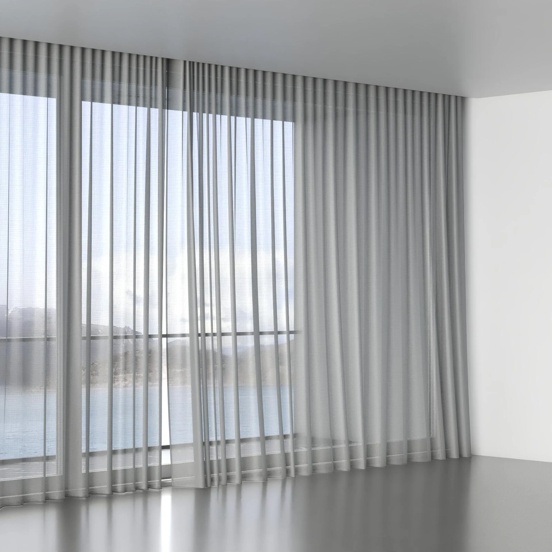 Full view of Jermian Metal, wave pleat