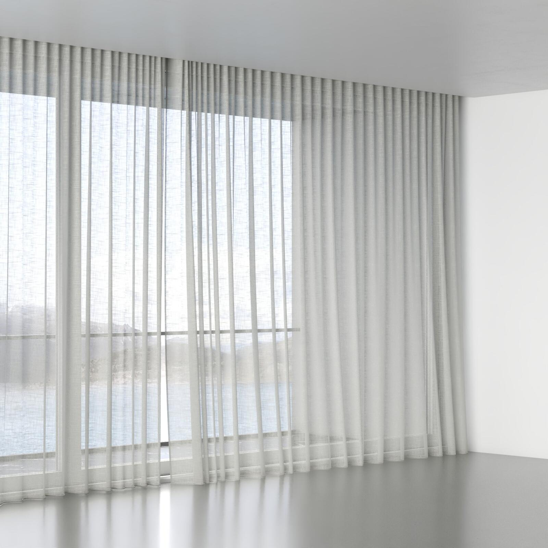 Full view of Savina Fog, wave pleat