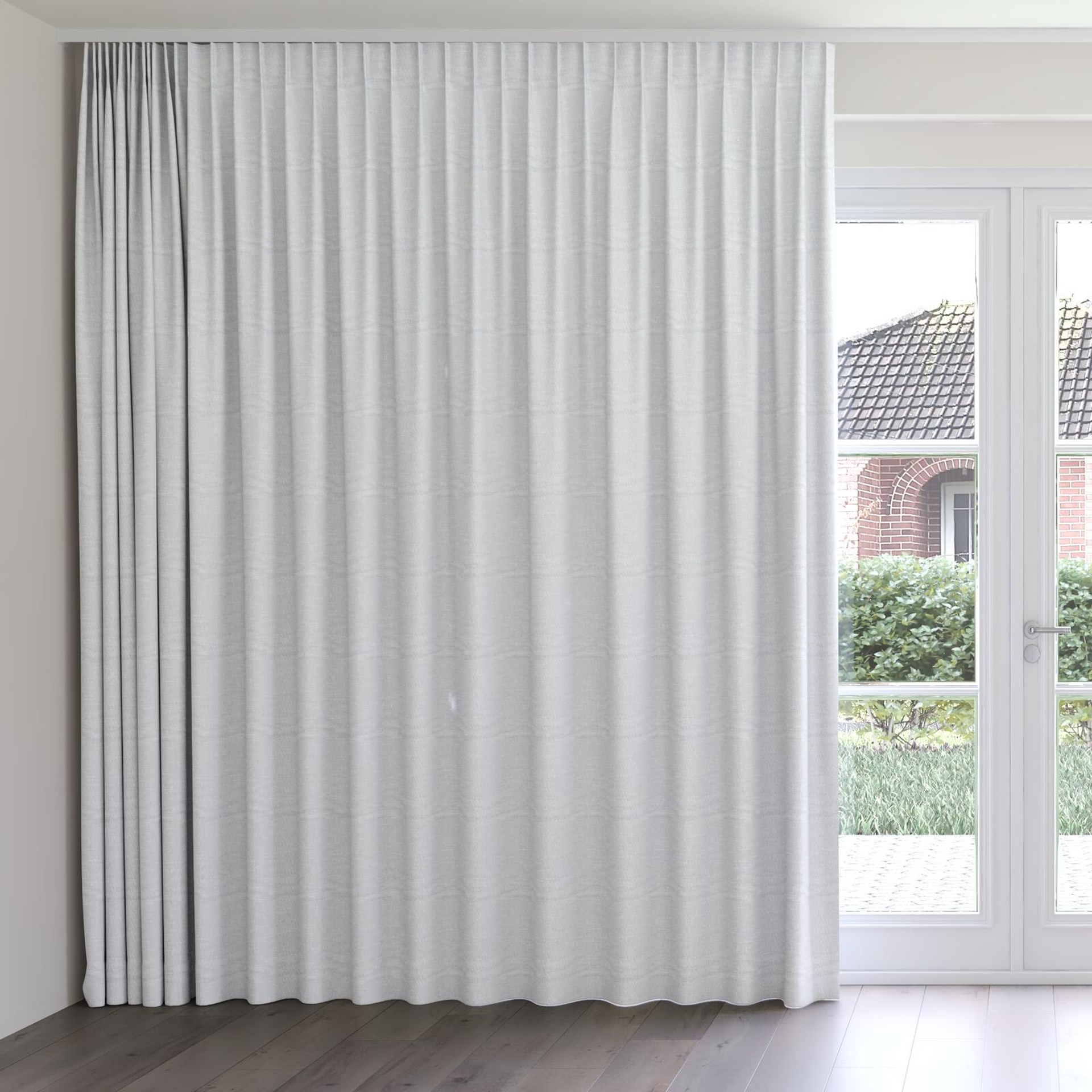 Front view of Artemis Breeze, on curtain rail