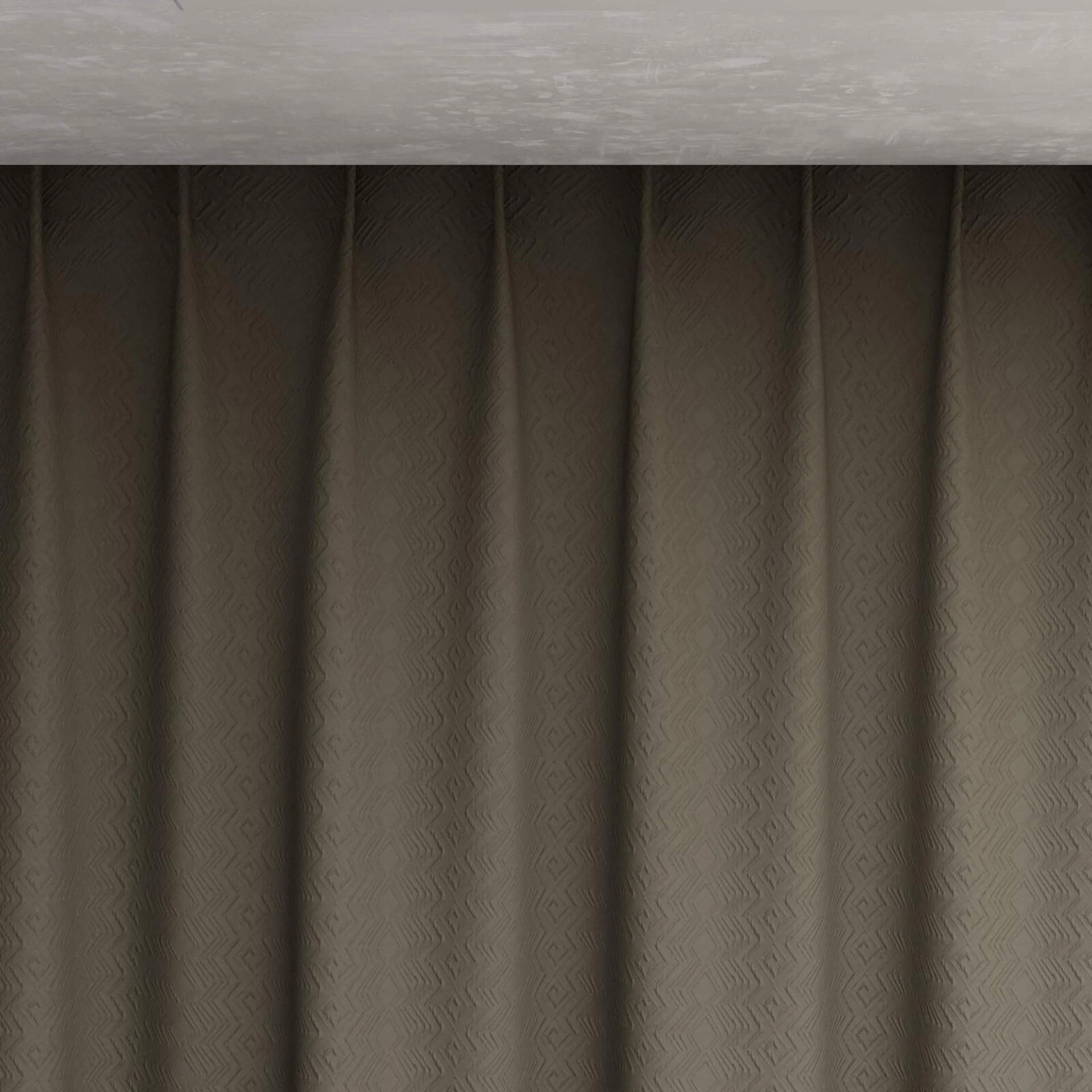 Top view of Senza Zirconium, pinch pleat