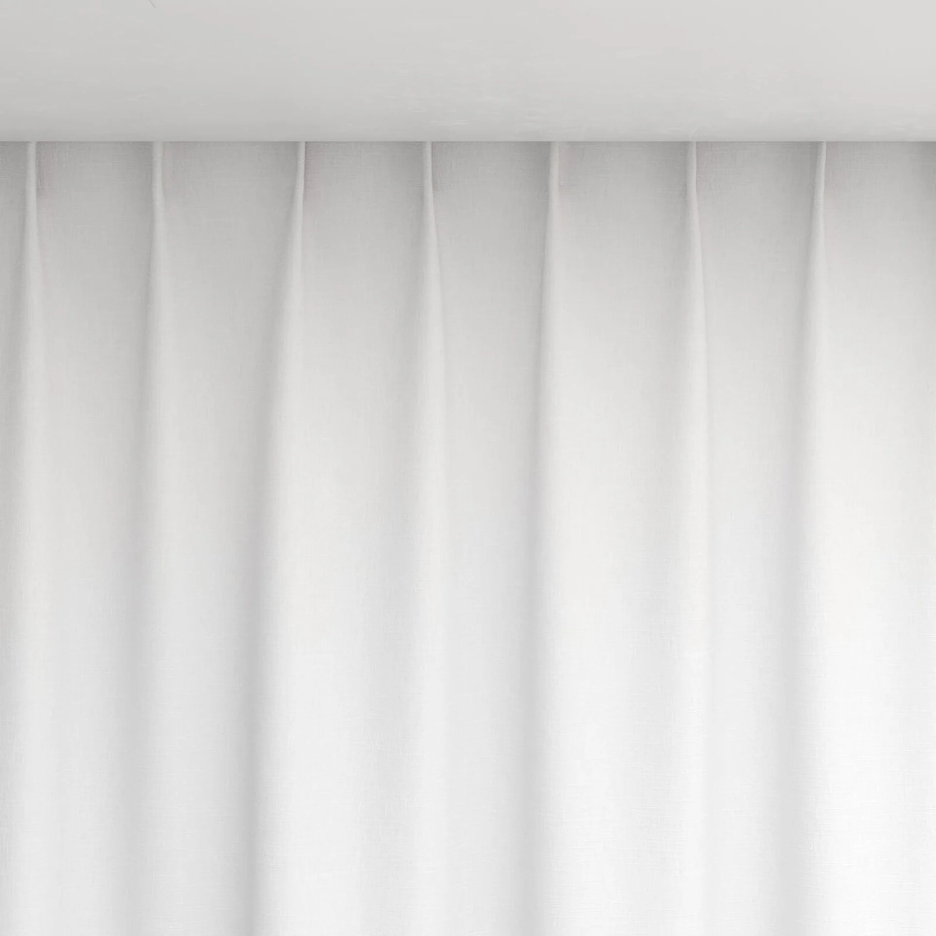 Top view of Artemis Snow, pinch pleat