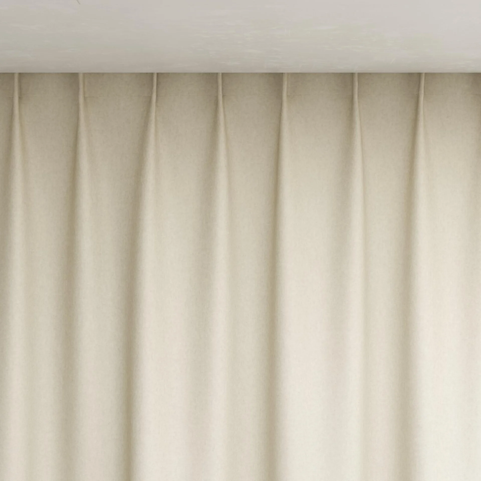 Top view of Woolly/Woolen Nougat, pinch pleat