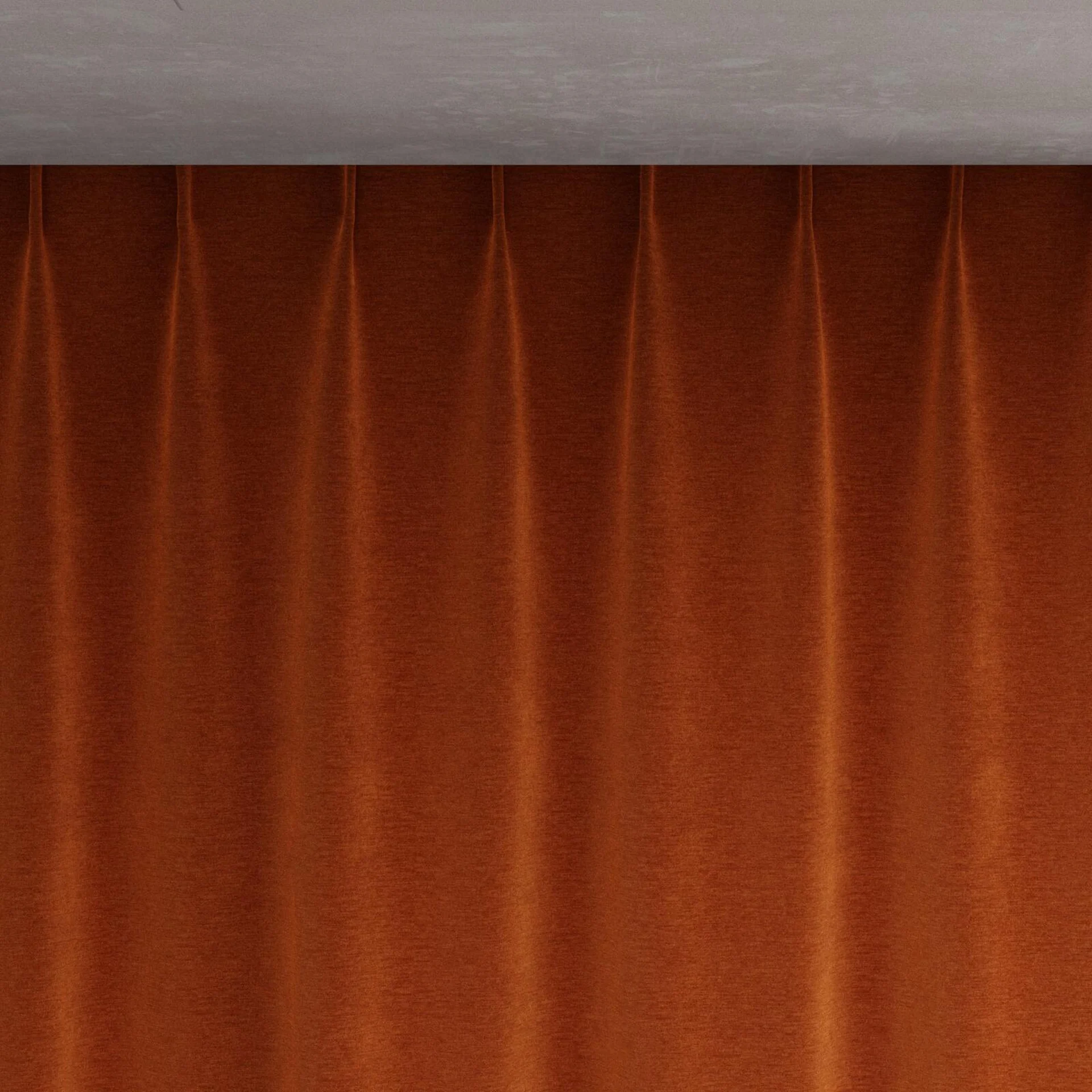 Top view of Geneva Pumpkin, pinch pleat
