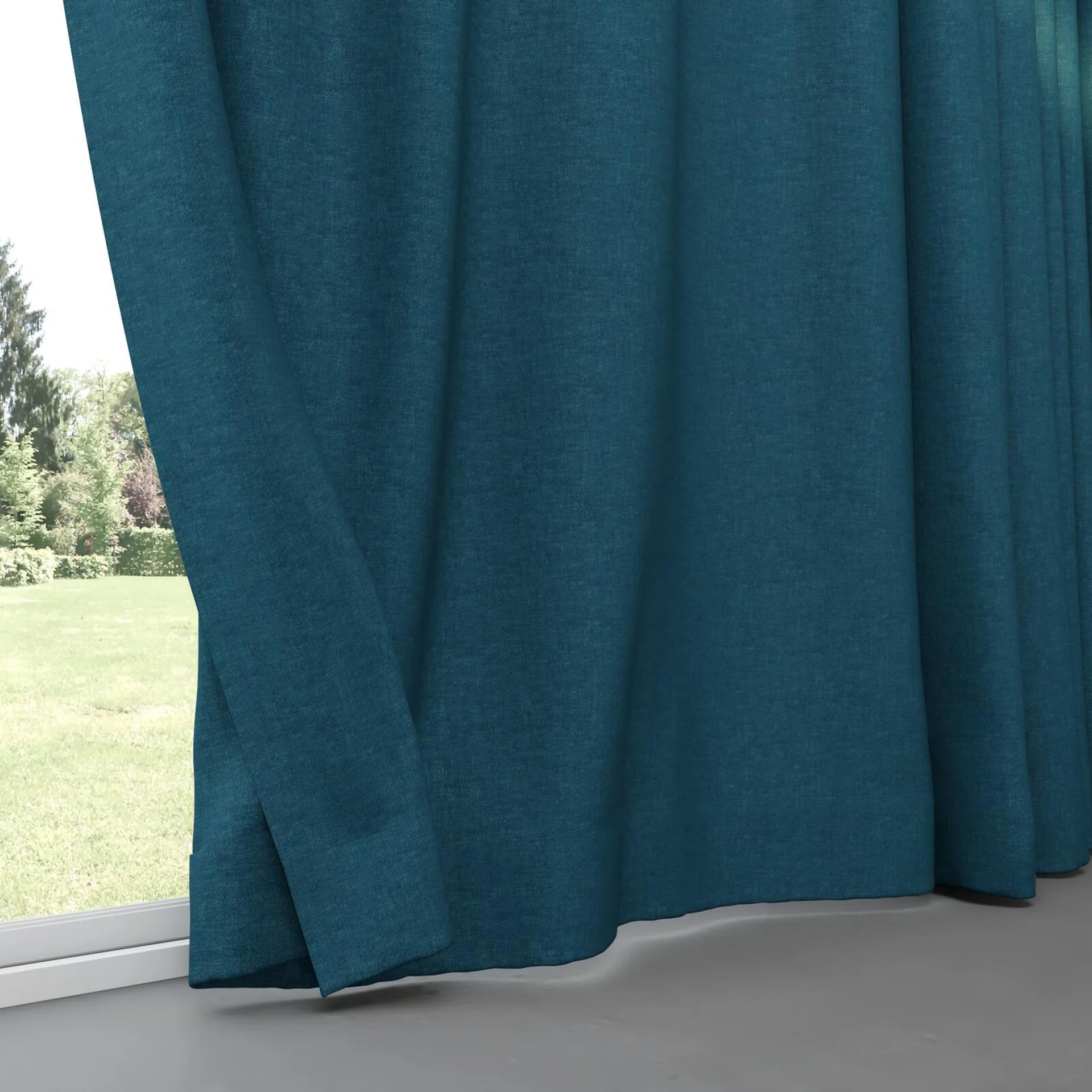 Bottom view of Rover Denim, pinch pleat