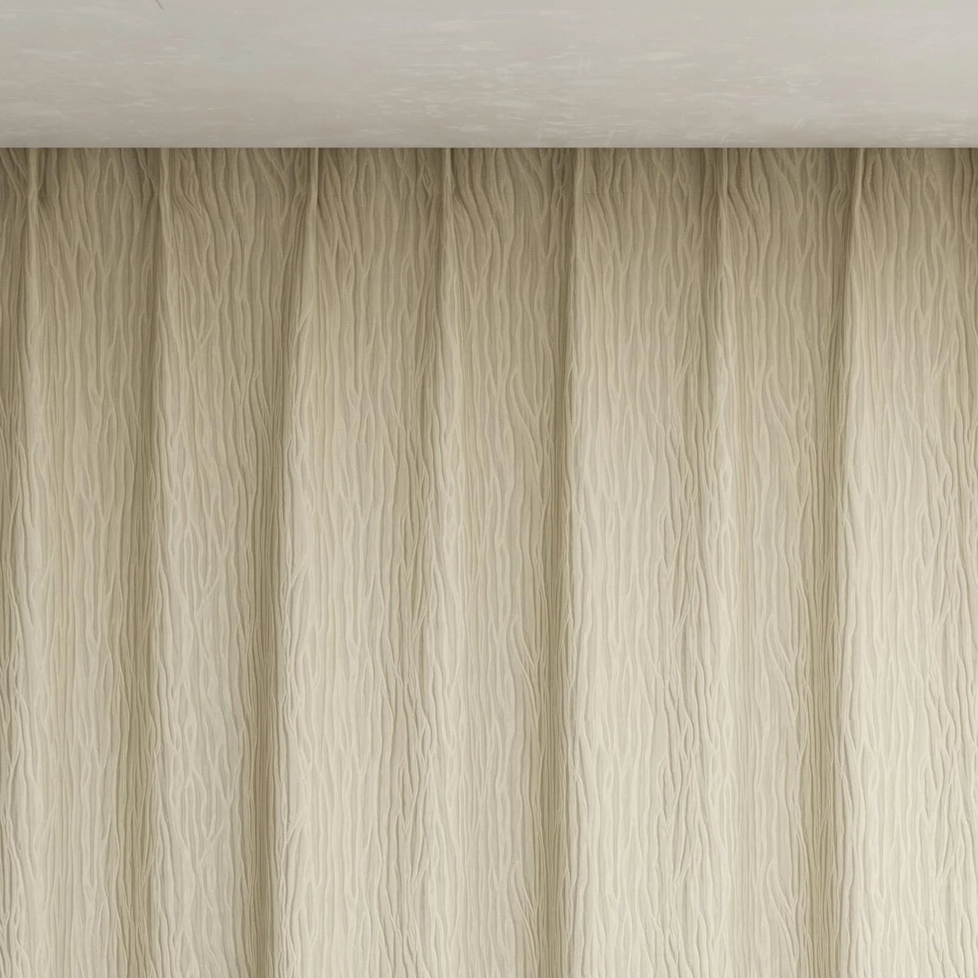 Top view of Sandrift Vanilla, pinch pleat