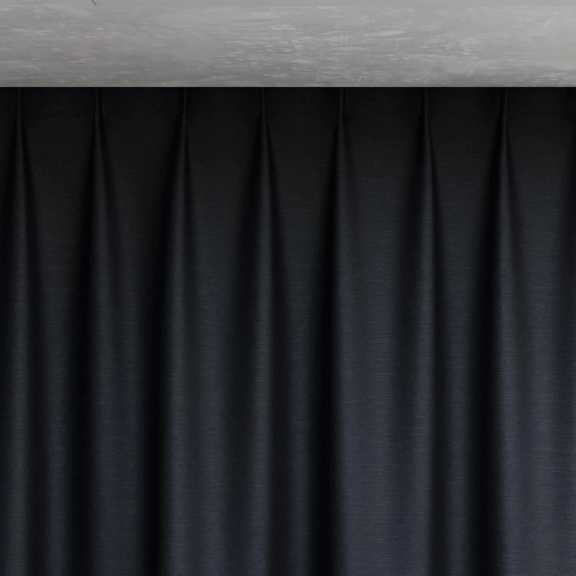 Top view of Provence Raven, pinch pleat