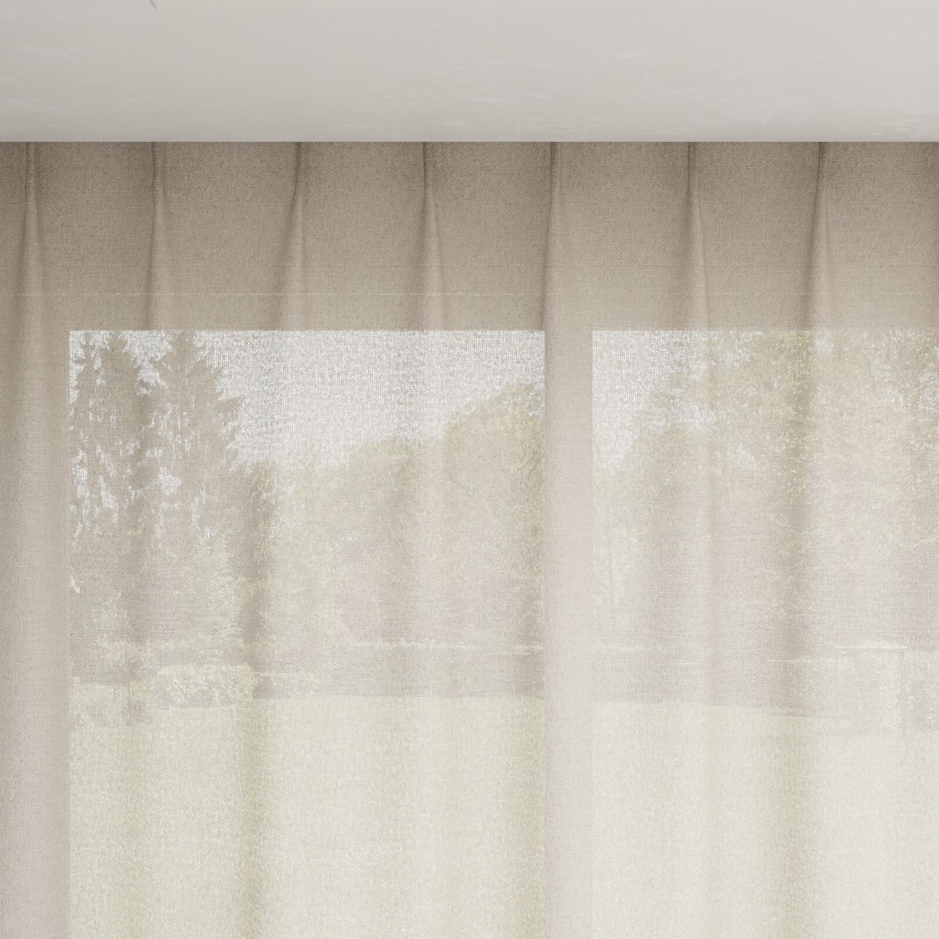 Top view of Revel Flax, pinch pleat
