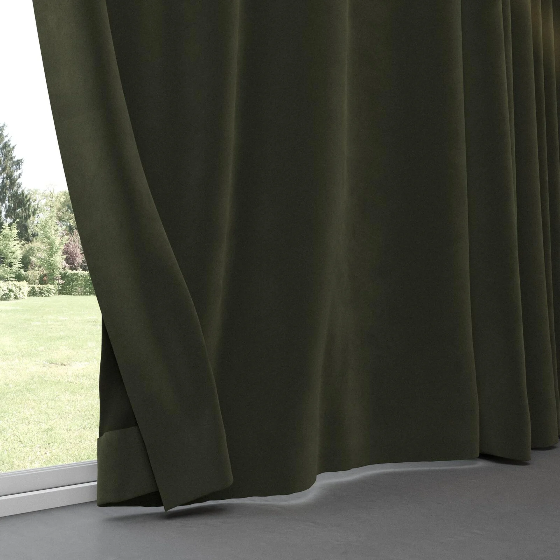 Bottom view of Verbier Camouflage, pinch pleat