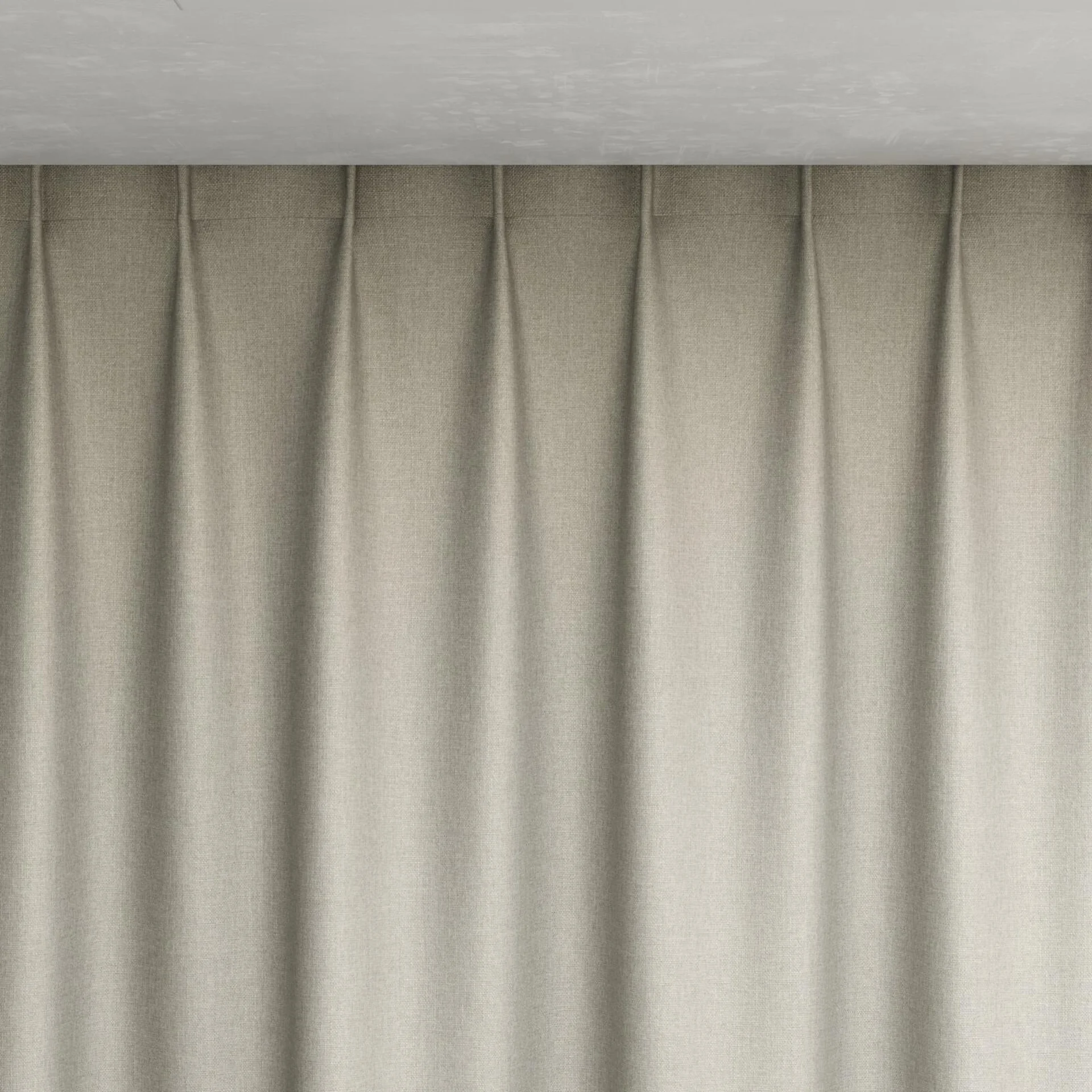Top view of Jupiter Sand, pinch pleat