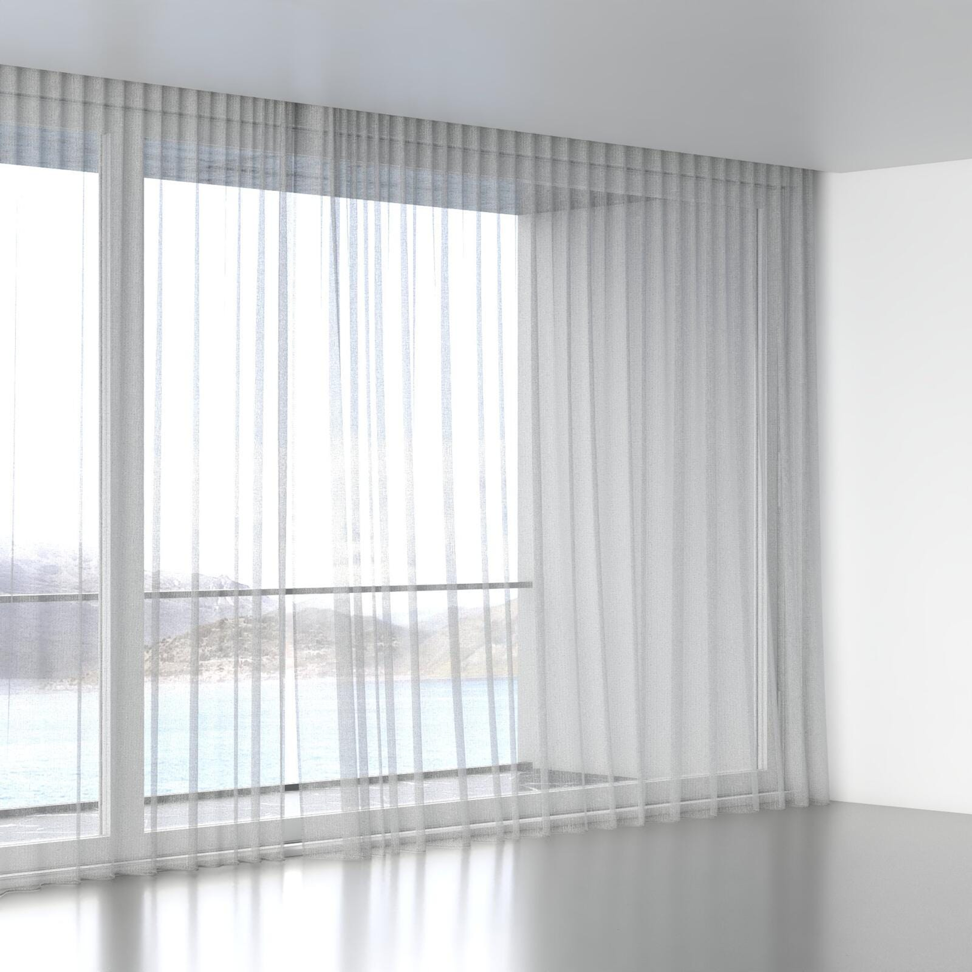 Full view of Kensho Terrazzo, wave pleat