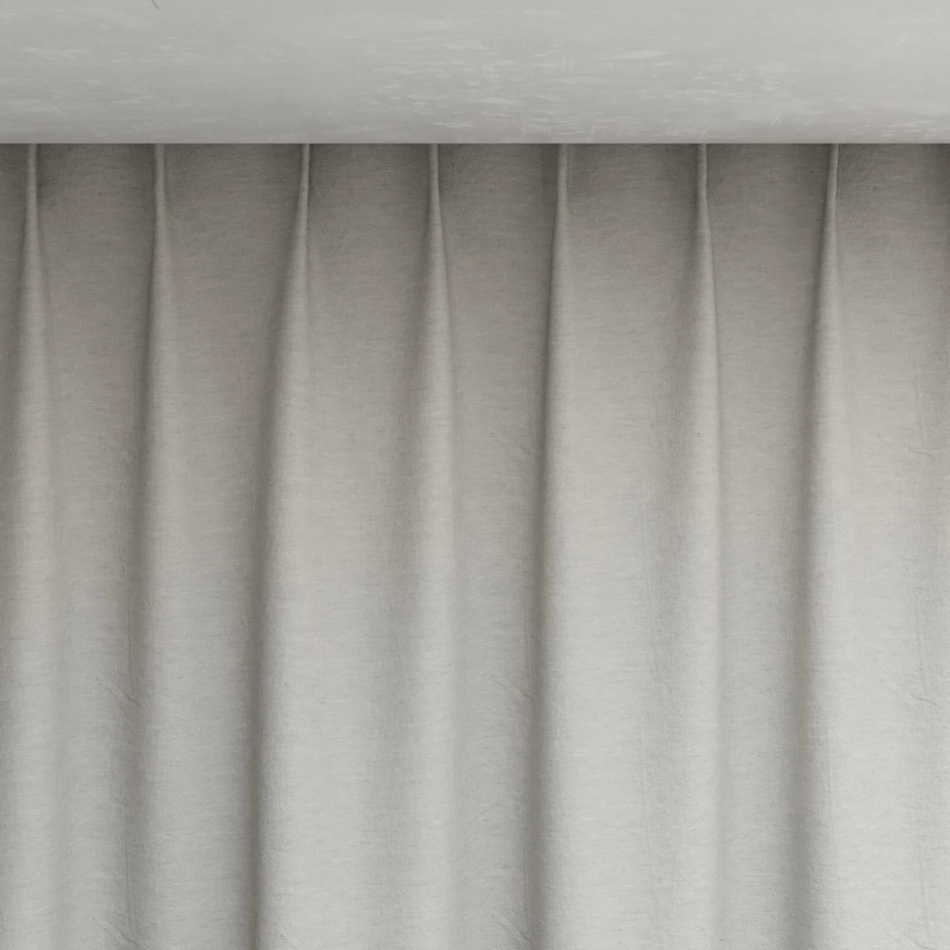 Top view of Obi Stonewash Silver Birch, pinch pleat
