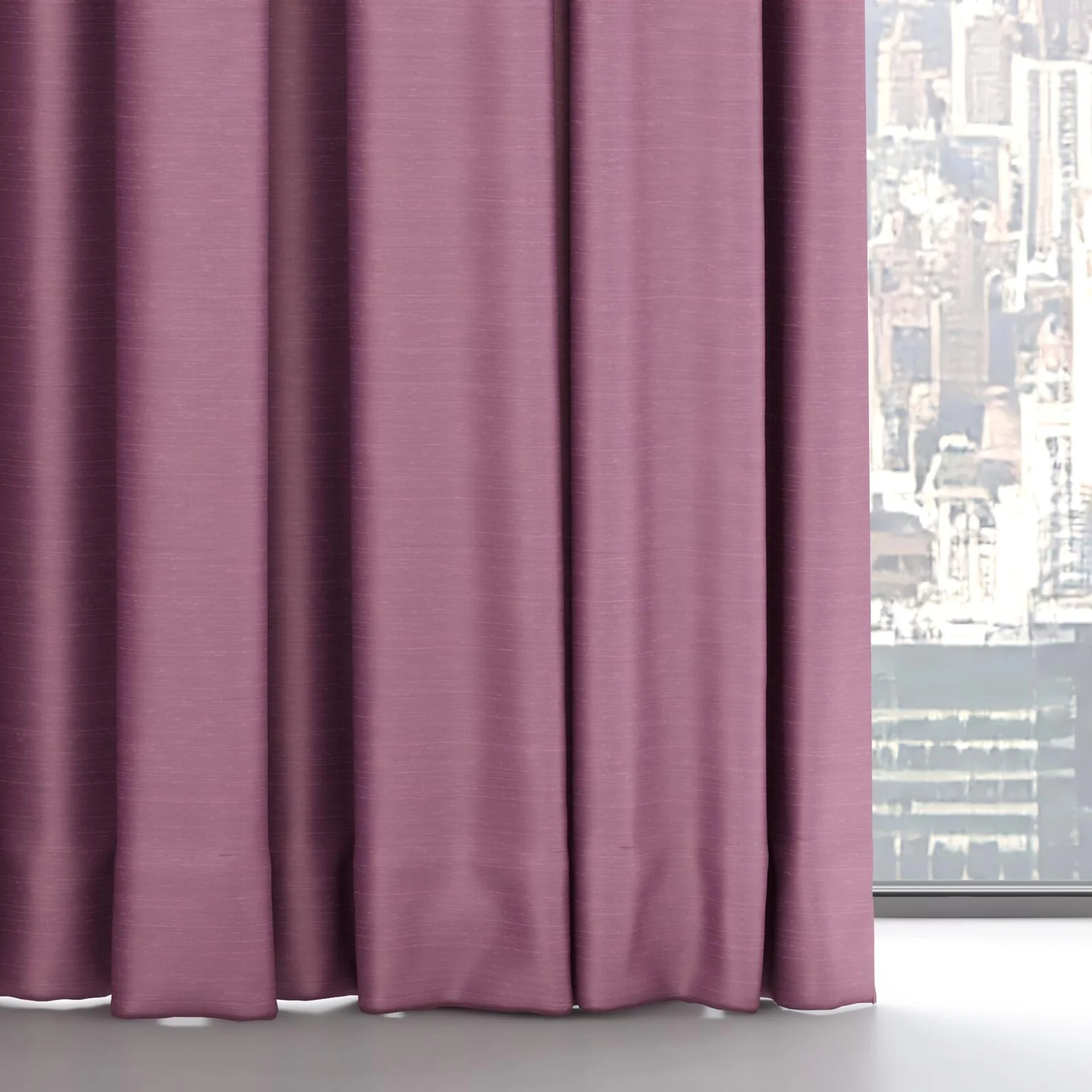 Bottom view of Silky Lilac, on hidden rail