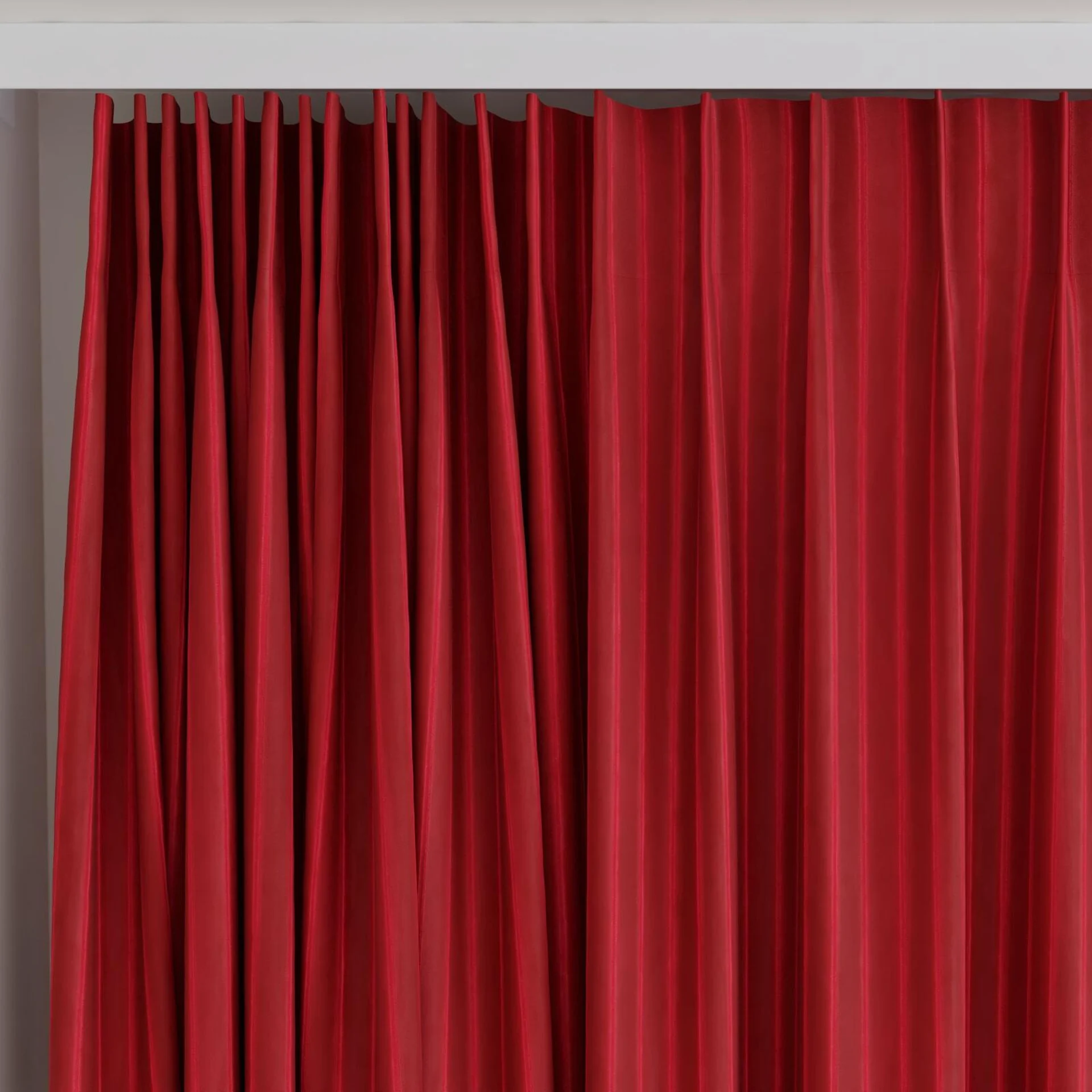 Top view of Cordial Azalea, on curtain rail