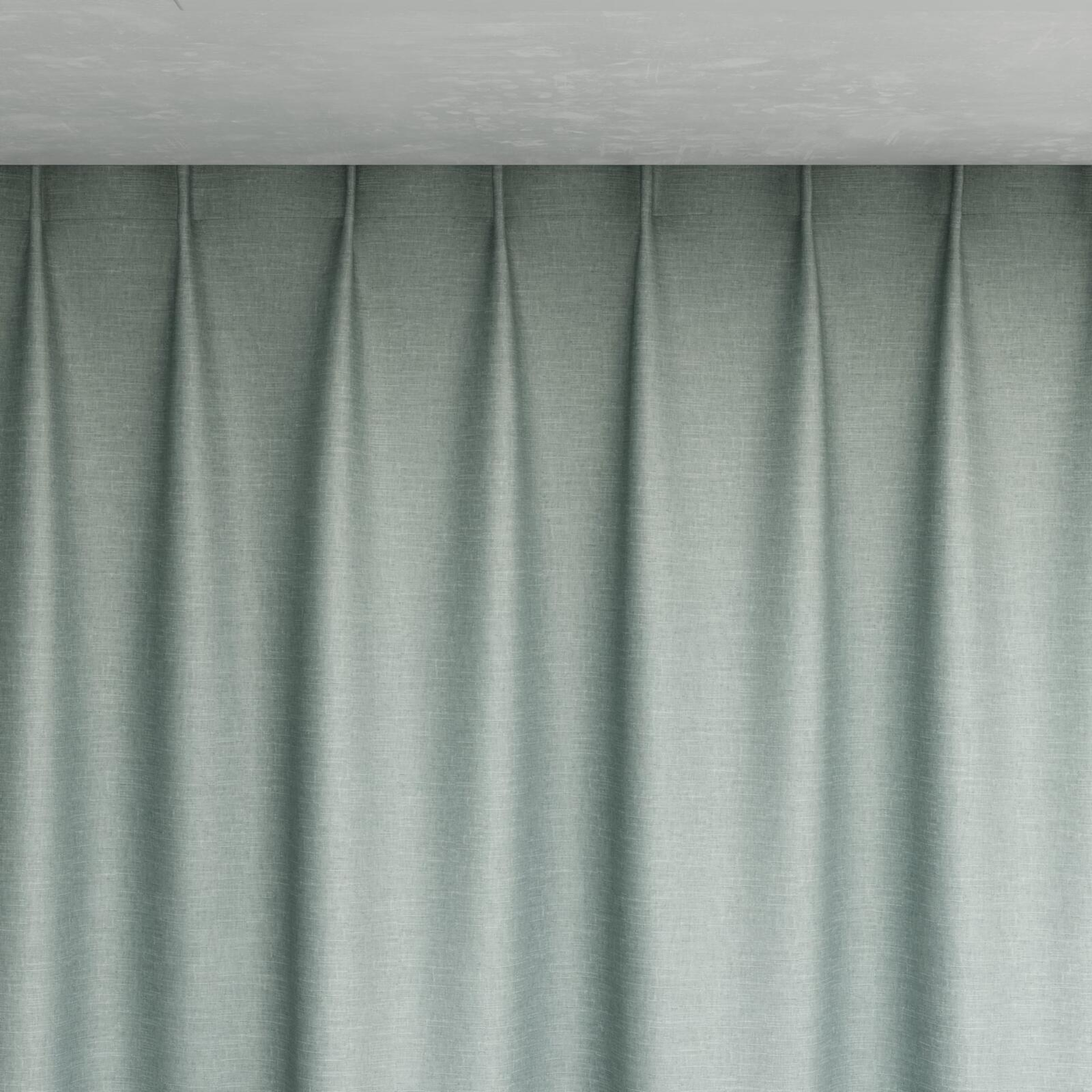 Top view of Tonto Celadon, pinch pleat