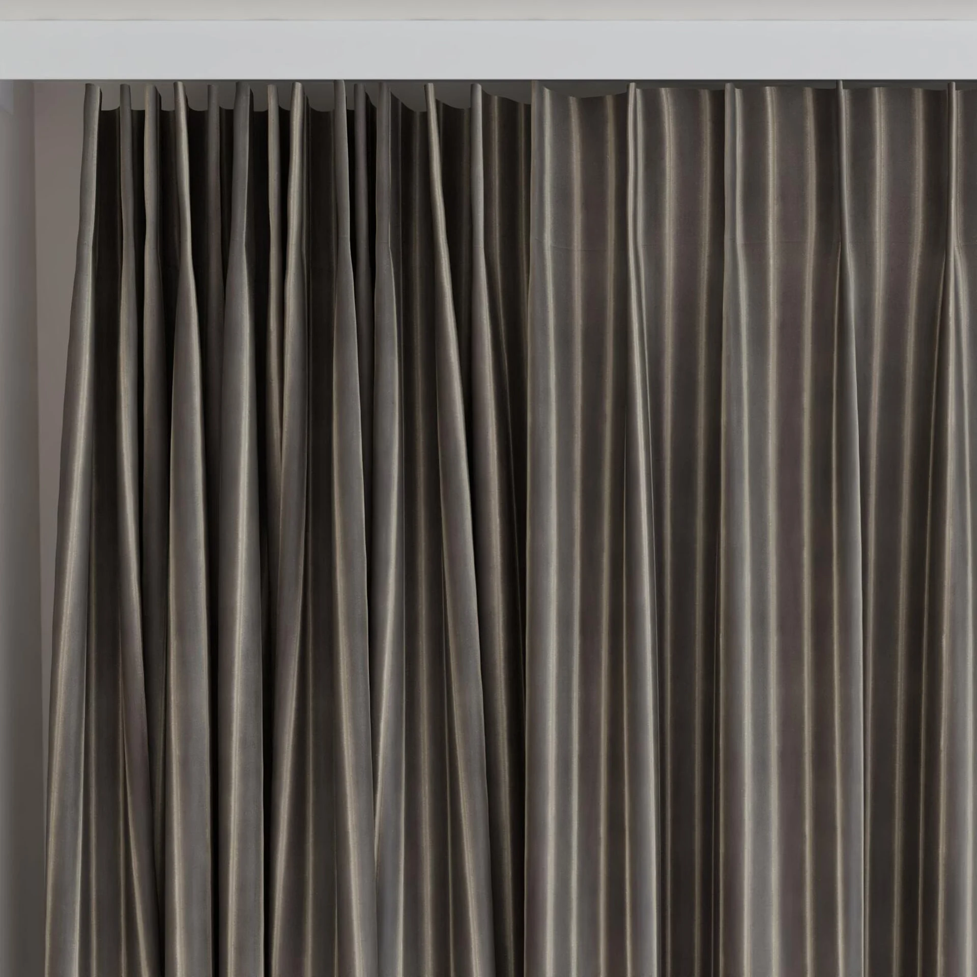Top view of Cordial Elephant, on curtain rail