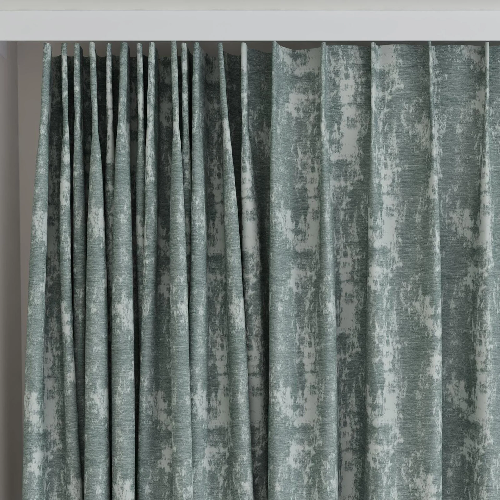 Top view of Innovation Seagrass, on curtain rail