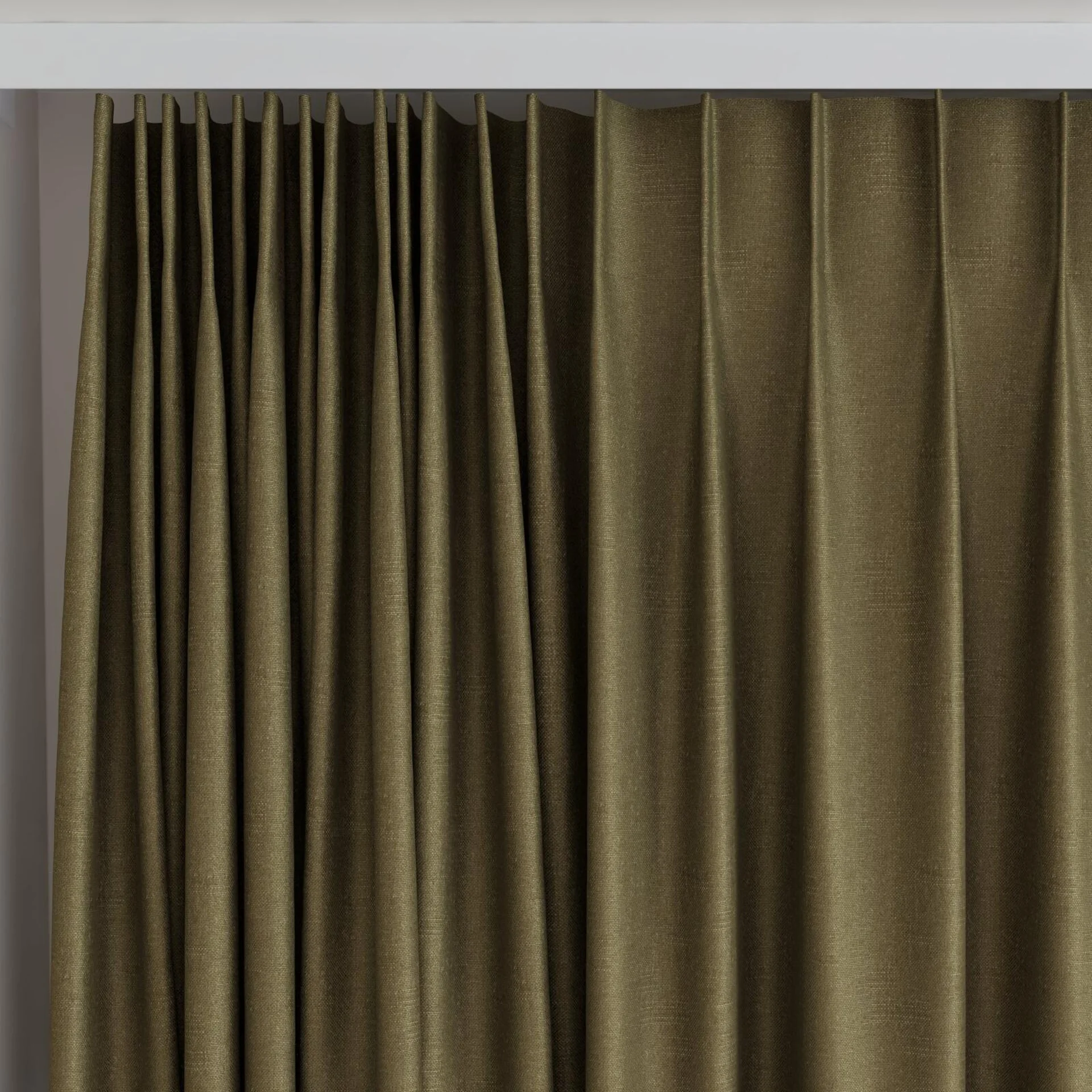 Top view of Banksia Kombu, on curtain rail