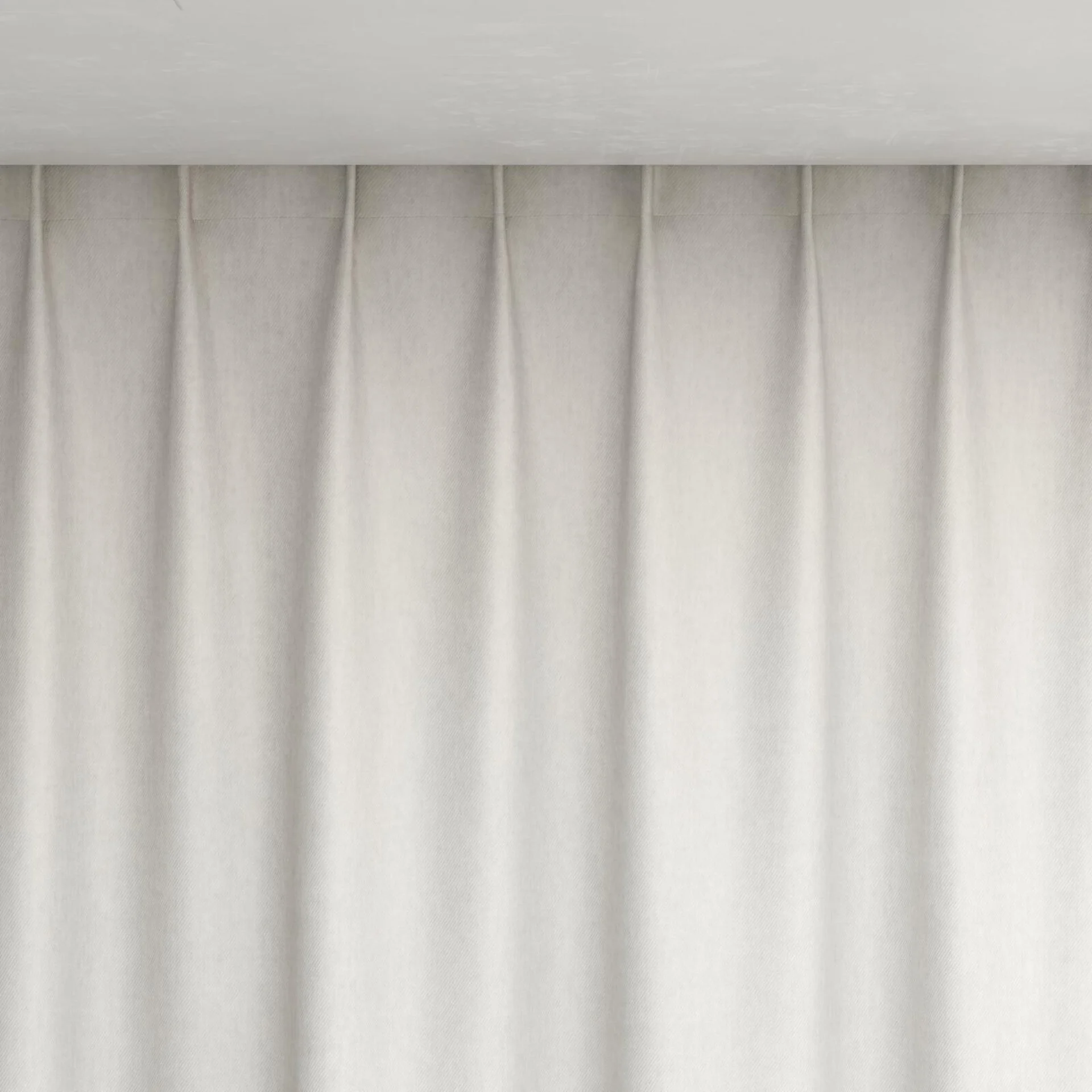 Top view of Fiji Swan, pinch pleat