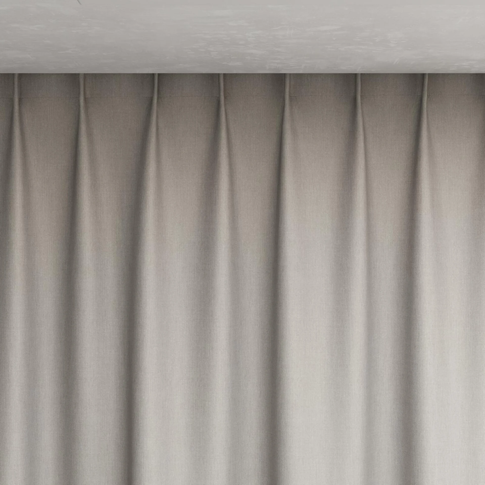 Top view of Kidglove Oyster, pinch pleat