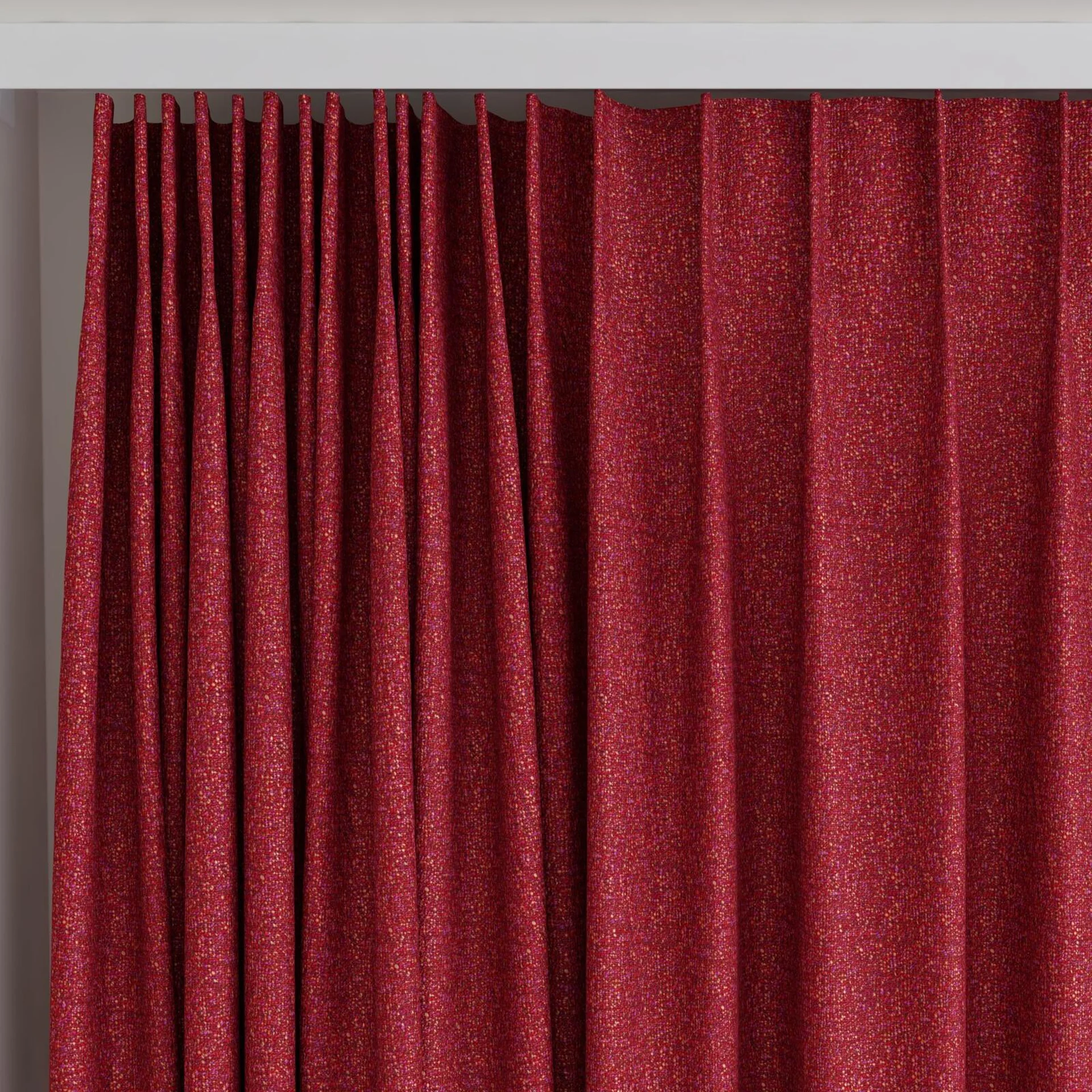 Top view of Bora Bora Hibiscus, on curtain rail