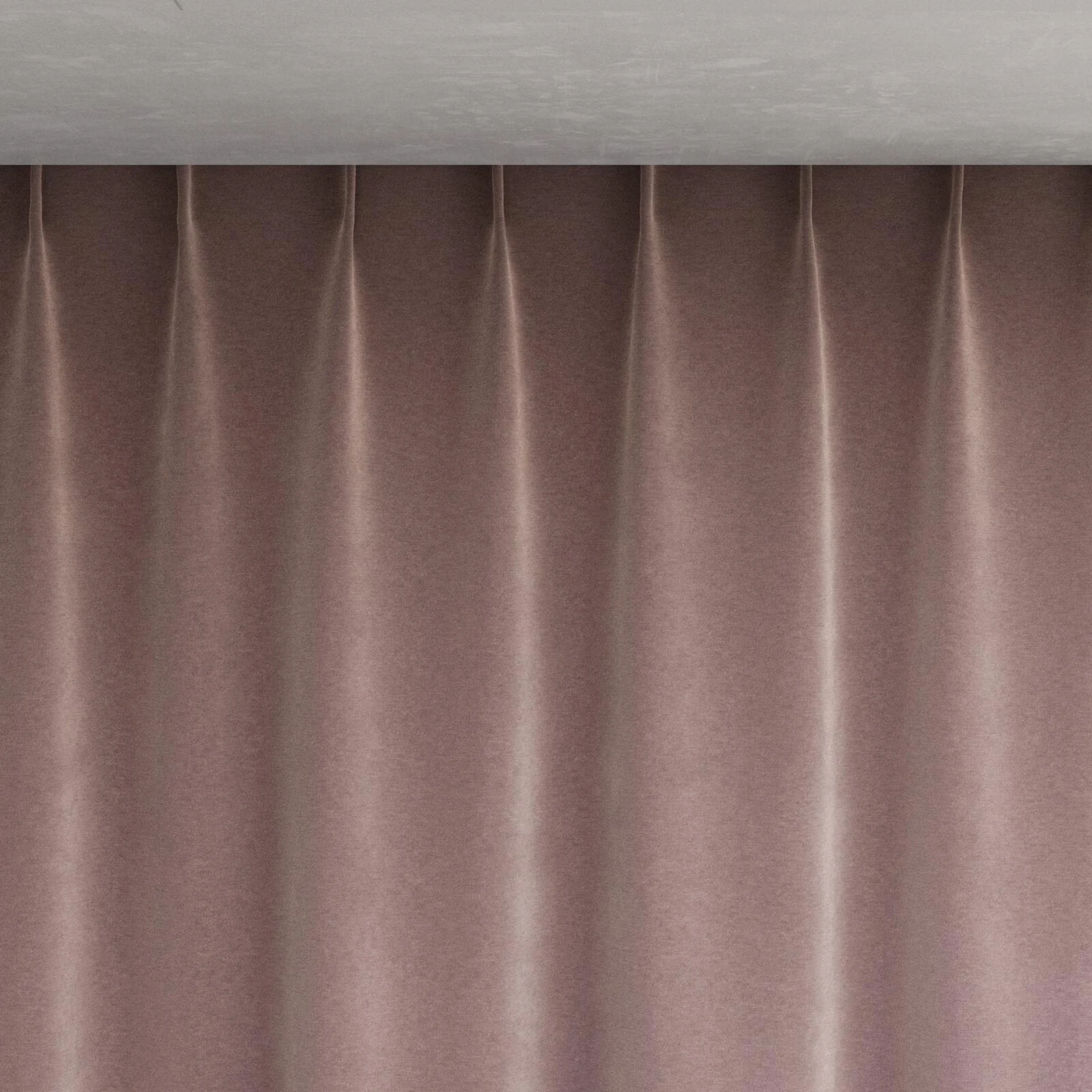 Top view of Moon Chinchilla, pinch pleat