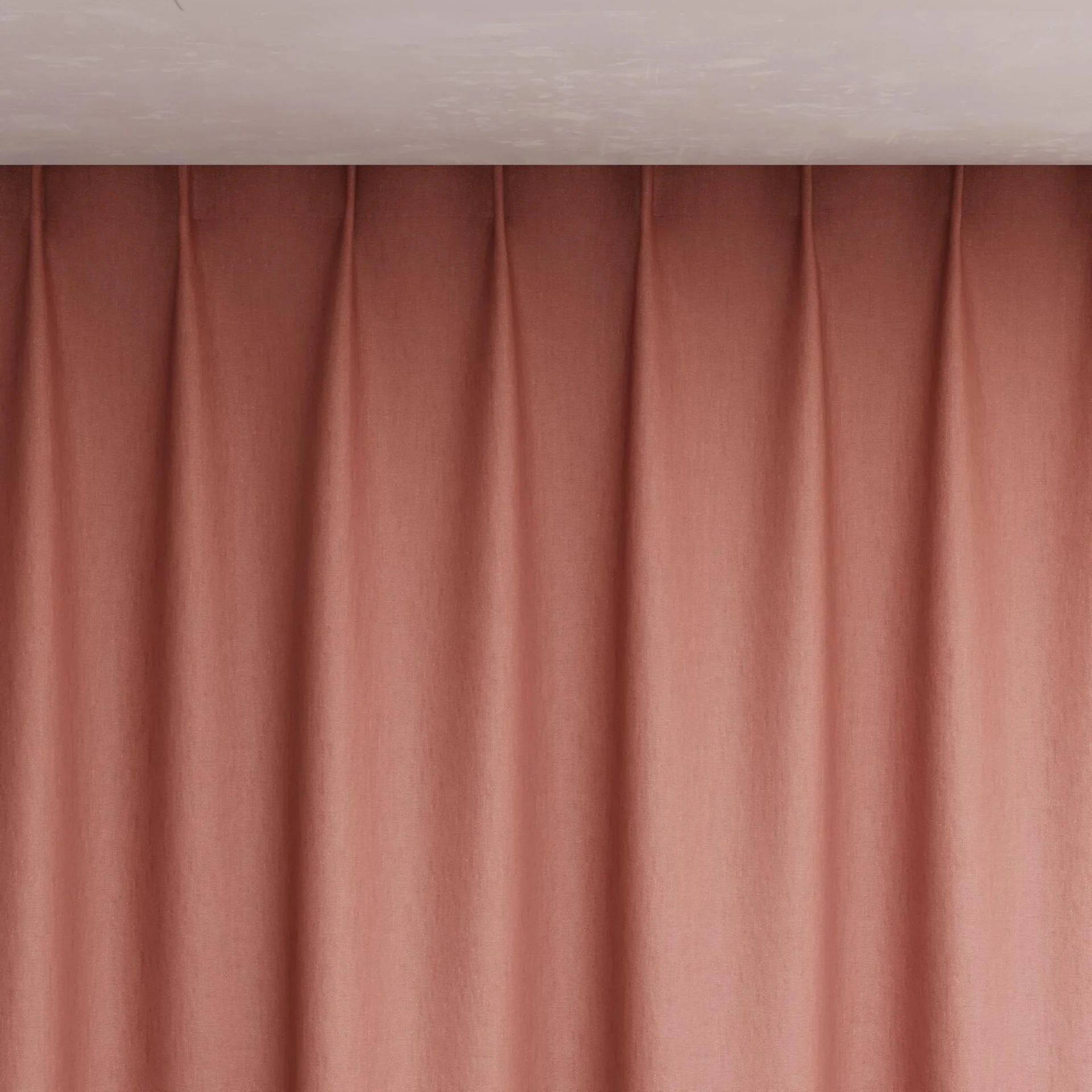 Top view of Eternal Guava, pinch pleat