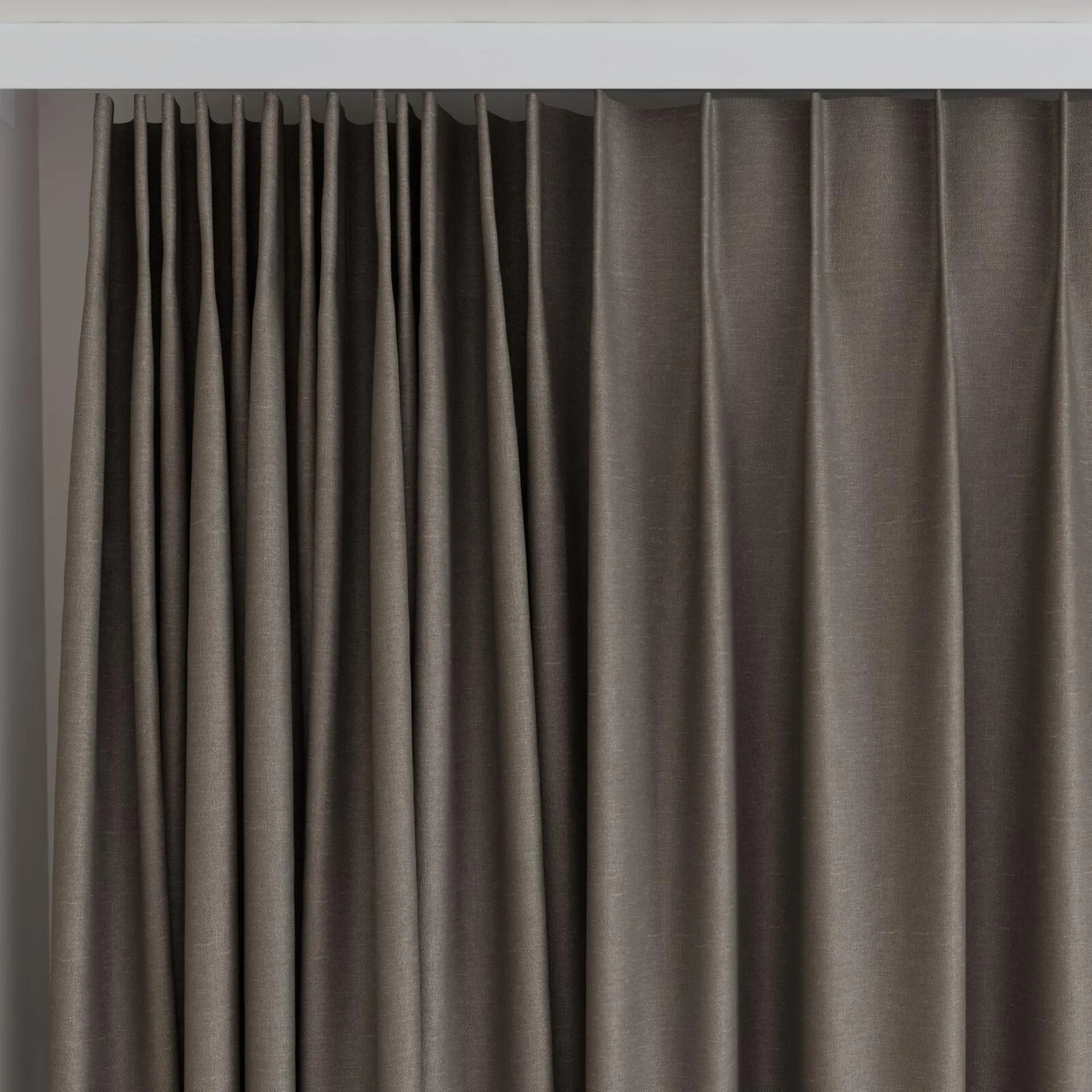 Top view of Kanvas Beaver, on curtain rail