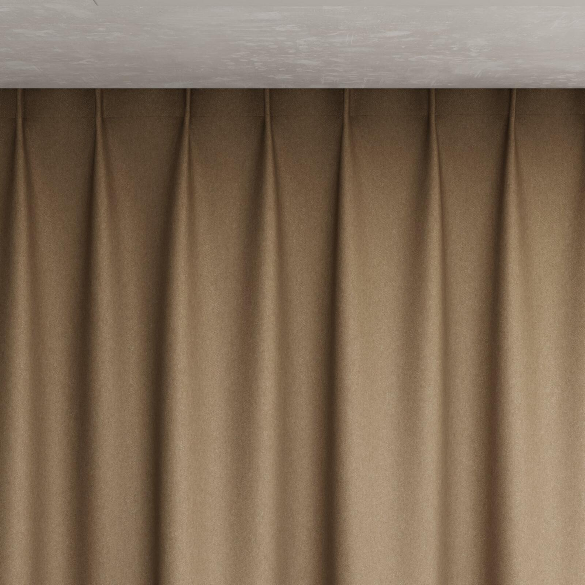 Top view of Woolly/Woolen Vintage, pinch pleat
