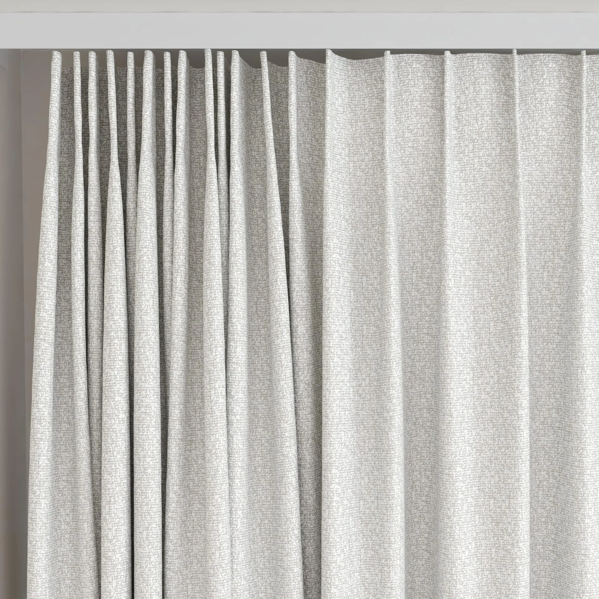 Top view of Sabik Pebble, on curtain rail