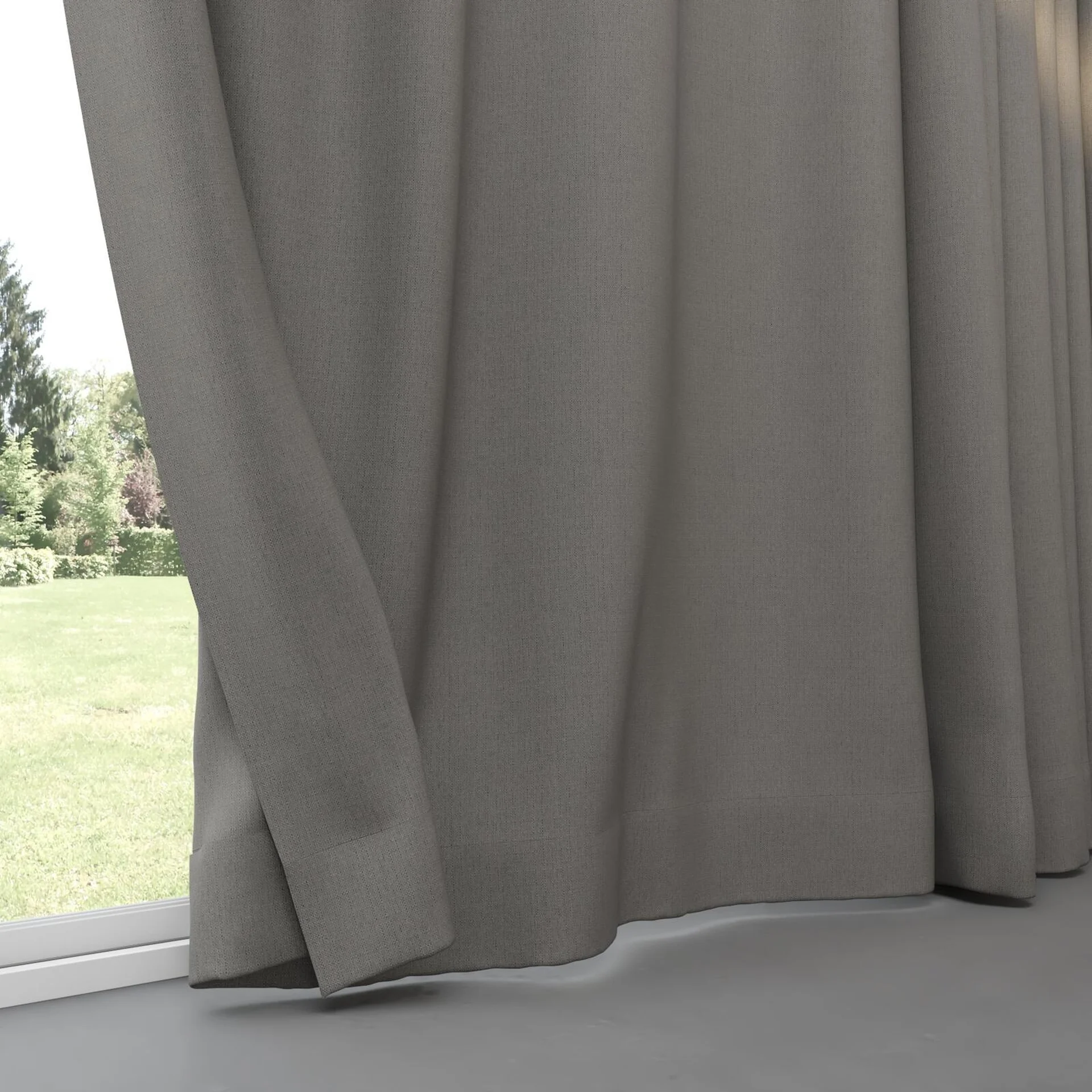 Bottom view of Darkness Earth, pinch pleat