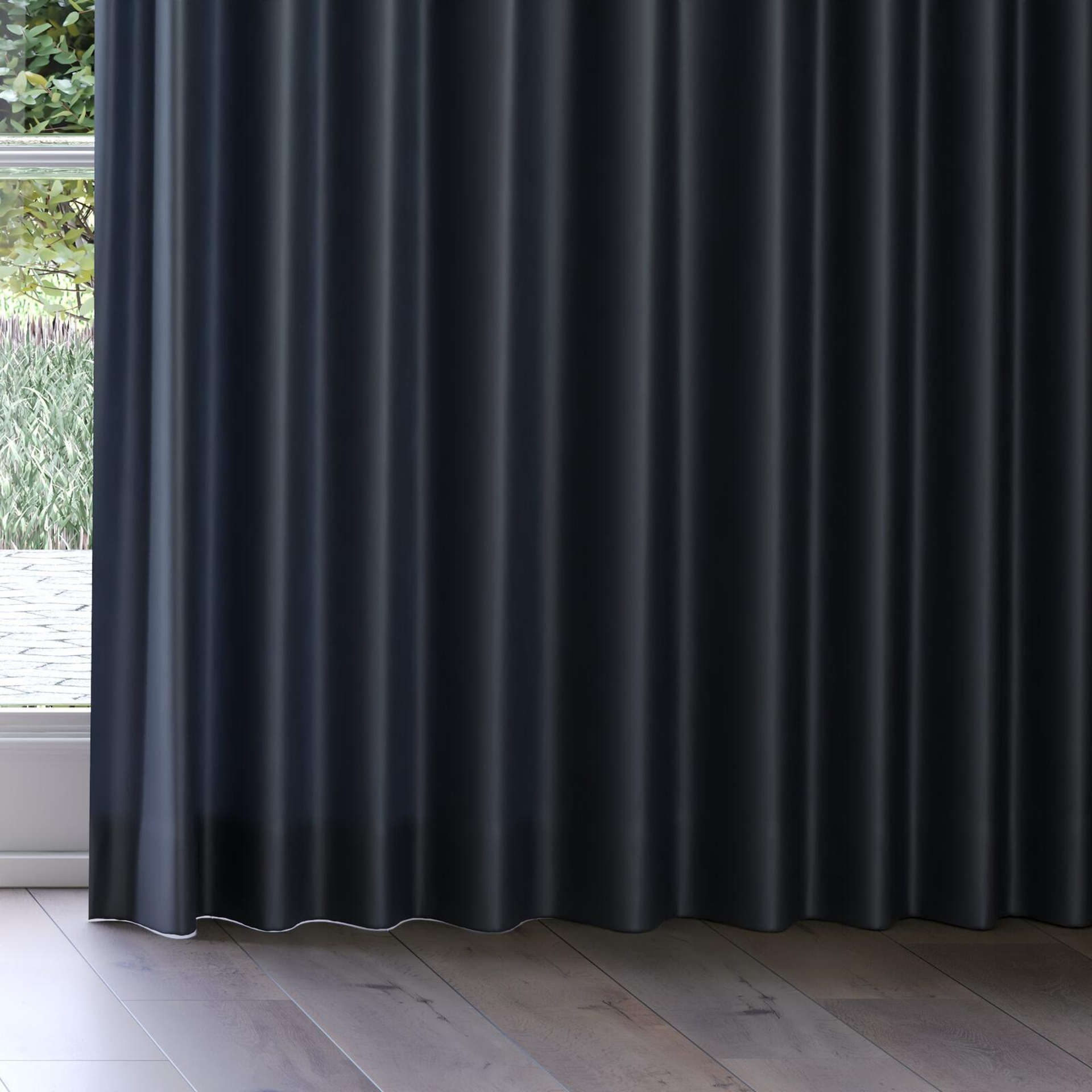 Bottom view of Optima Onyx, on curtain rail