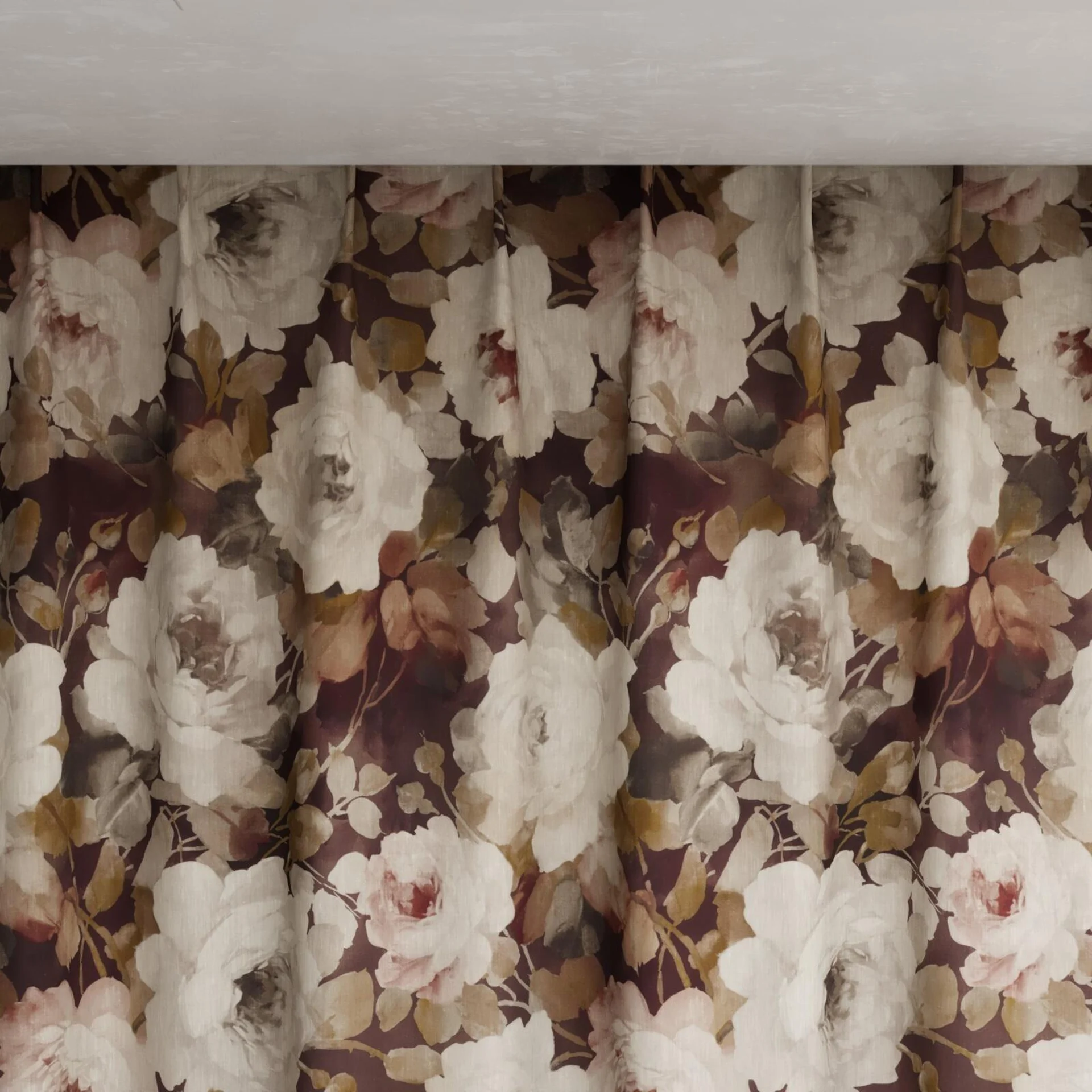 Top view of Victoria Imperial, pinch pleat