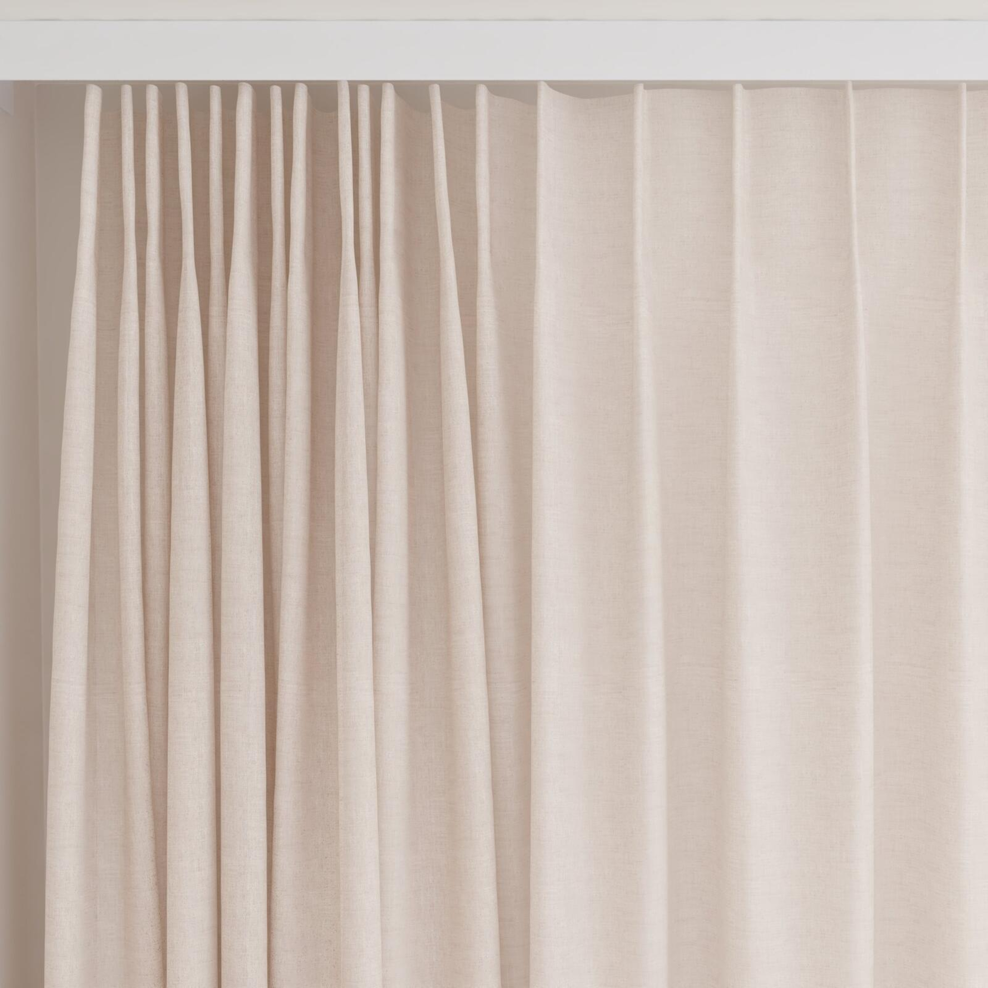 Top view of Sardinia Sand, on curtain rail