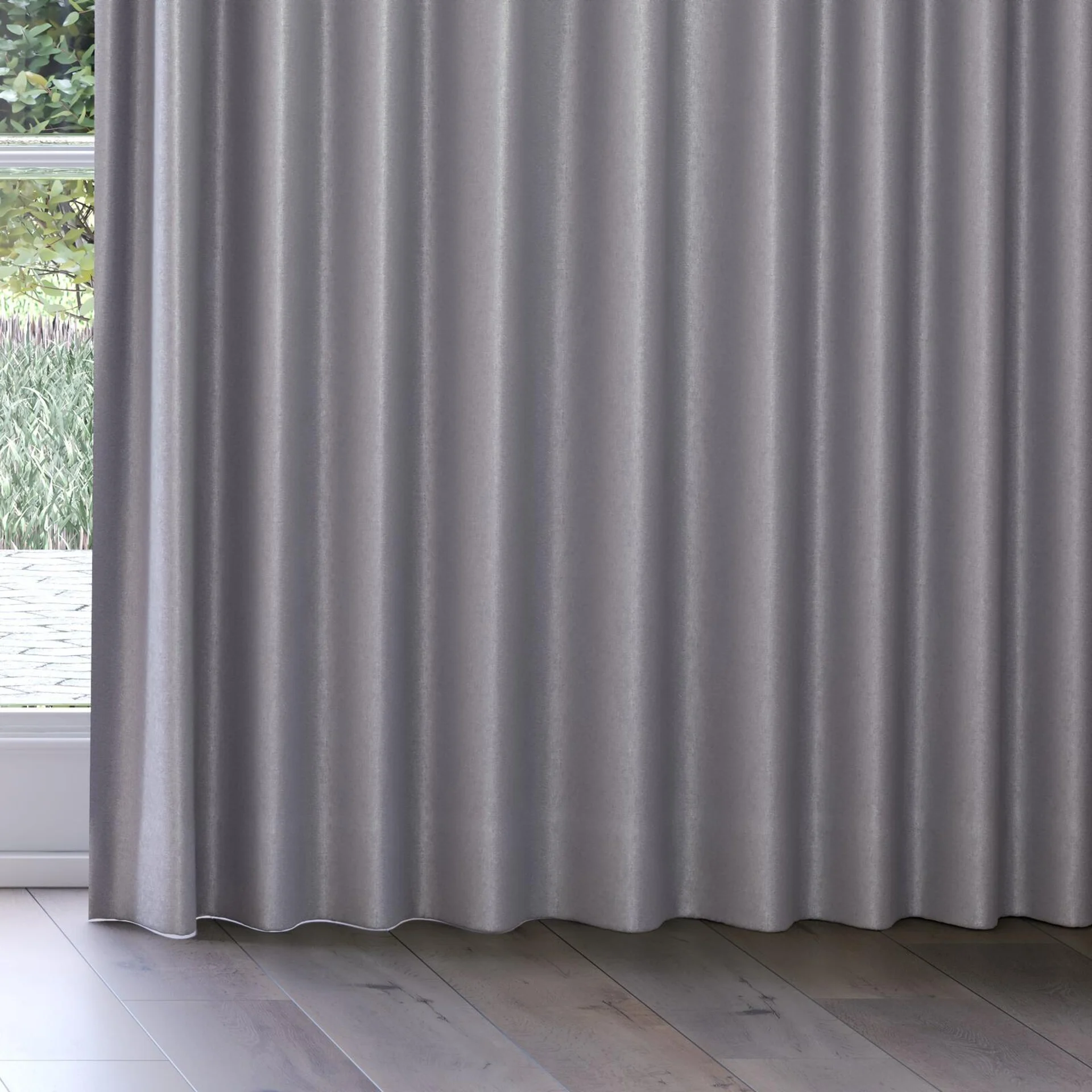 Bottom view of Recharge Pigeon, on curtain rail
