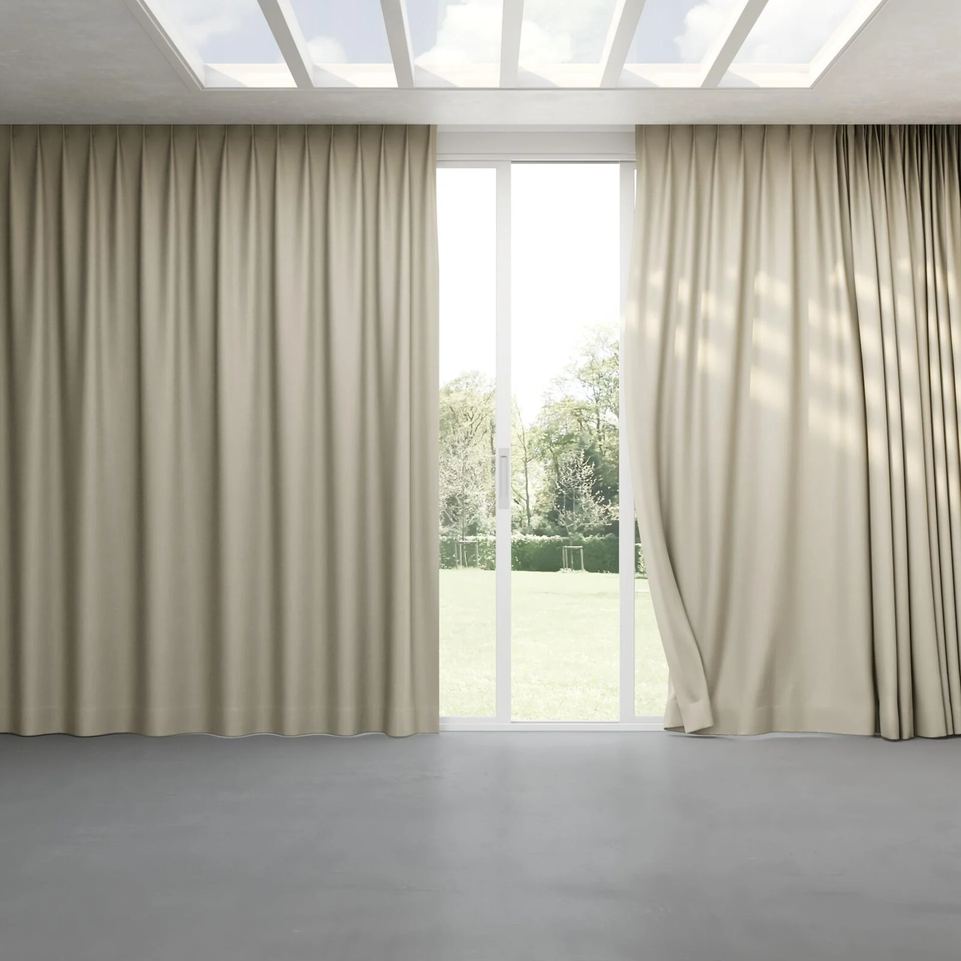 Full view of Bavaria Fossil, pinch pleat