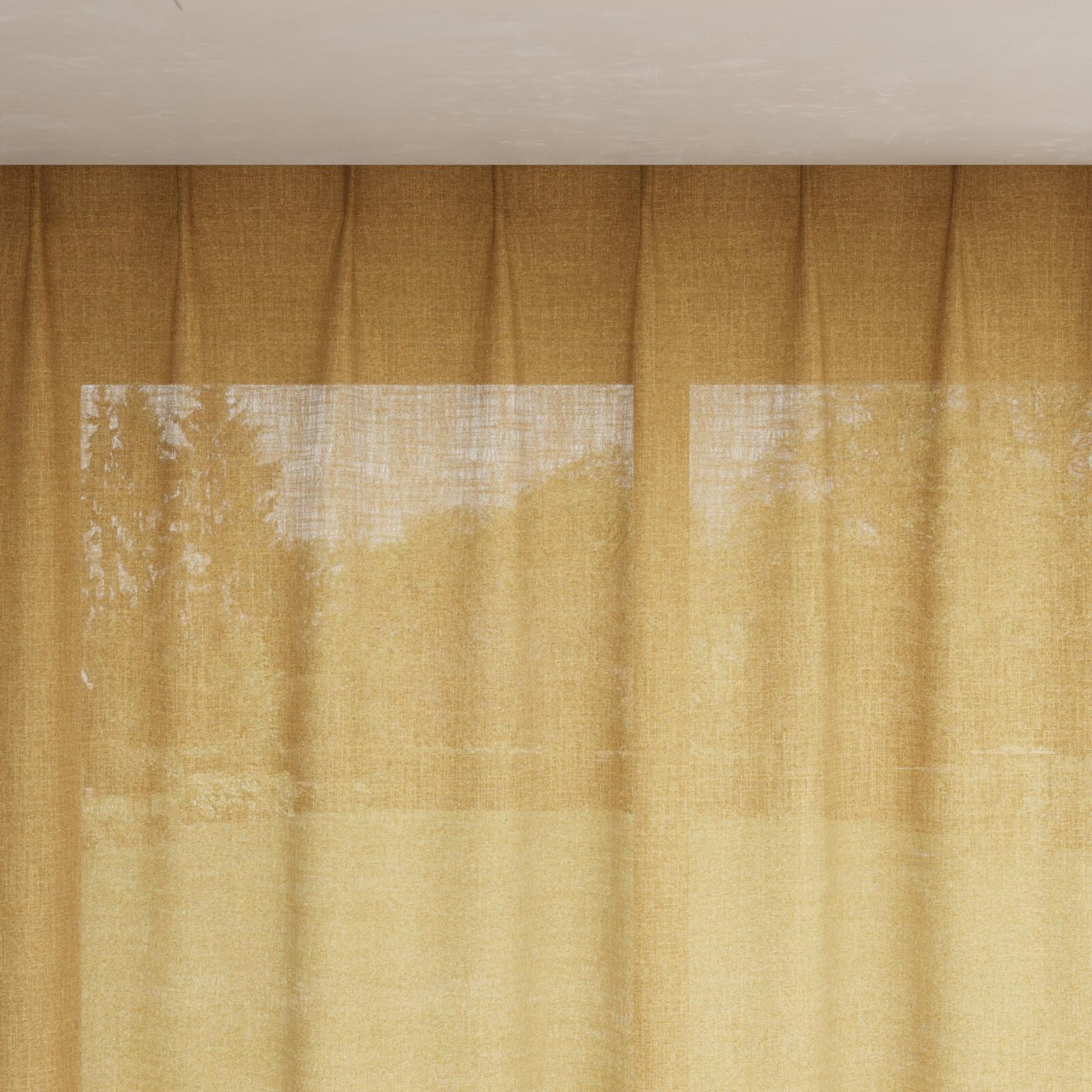 Top view of Motion Gold, pinch pleat