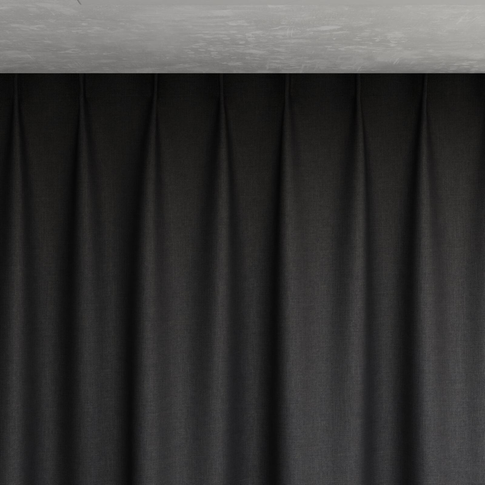 Top view of Frisco Pewter, pinch pleat