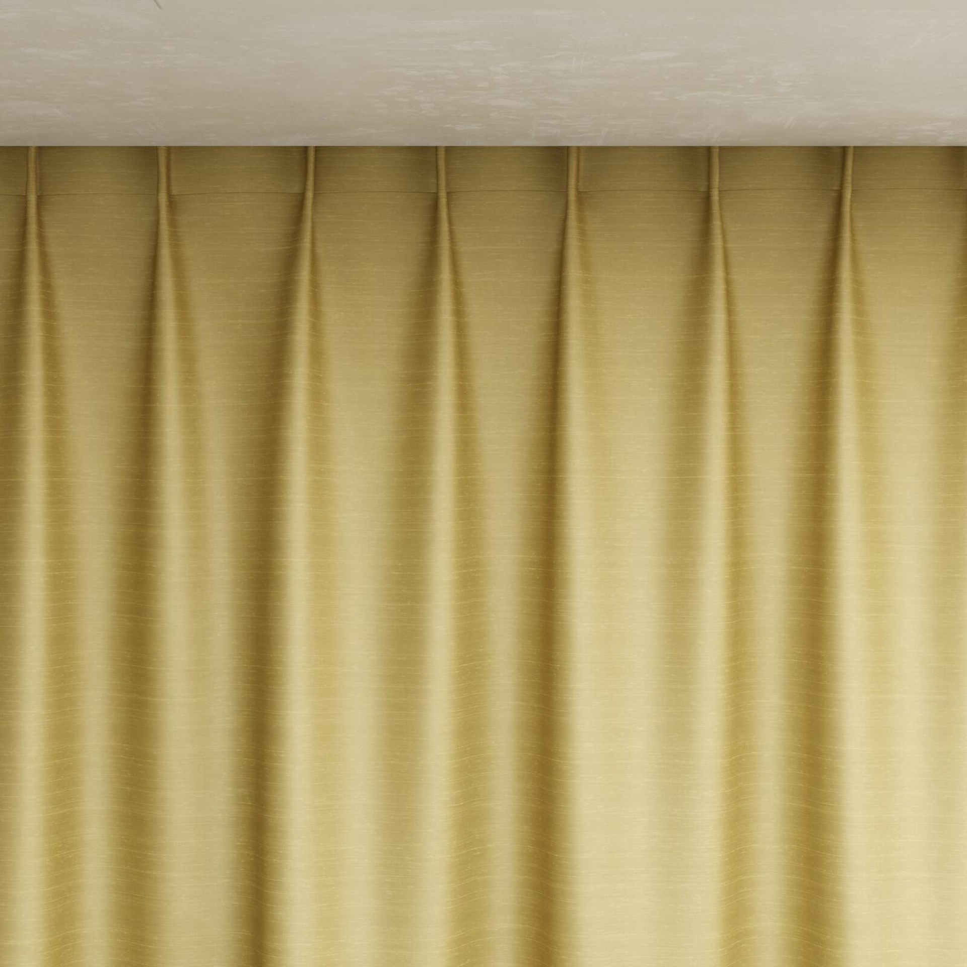 Top view of Silky Pampas, pinch pleat