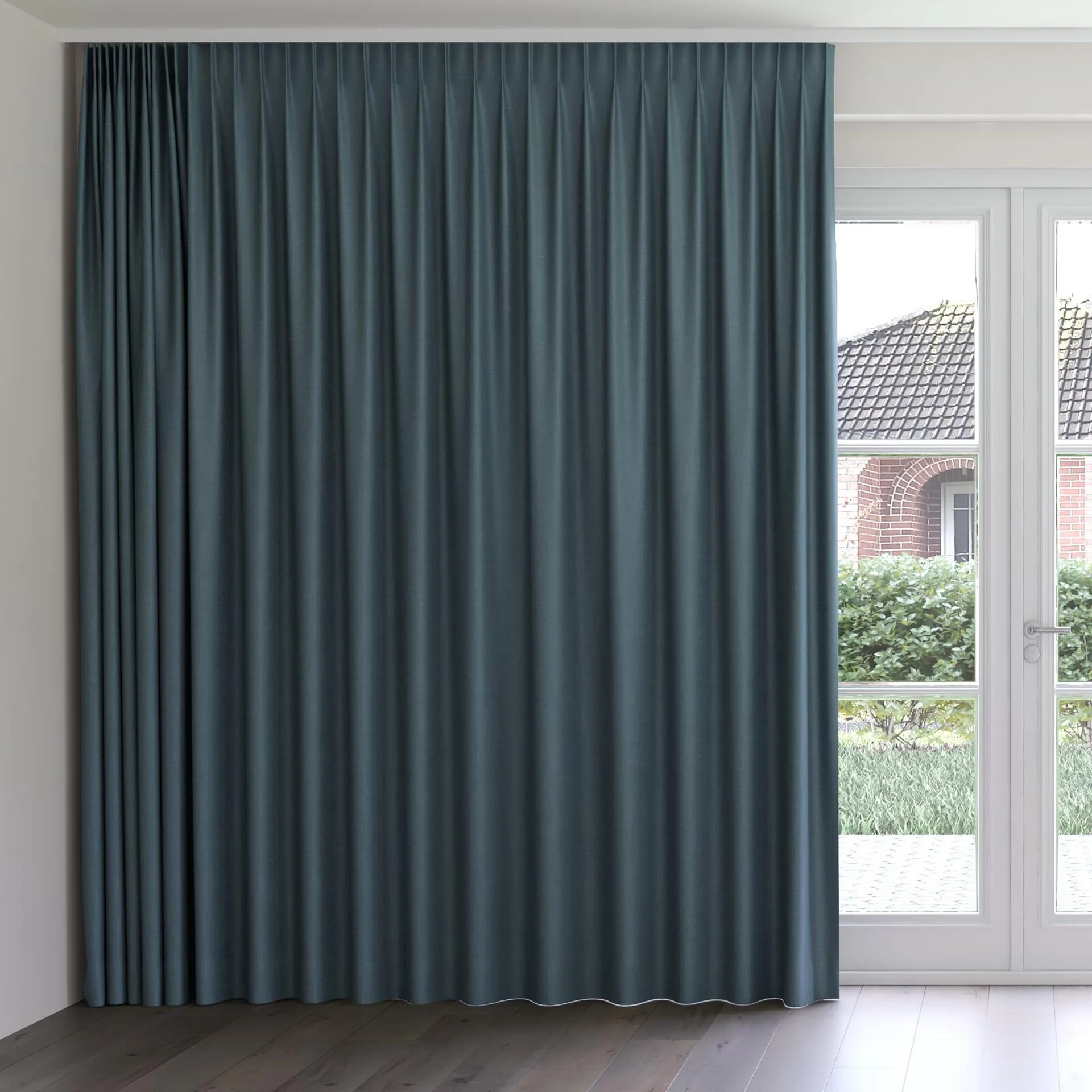 Front view of Banksia Lake, on curtain rail
