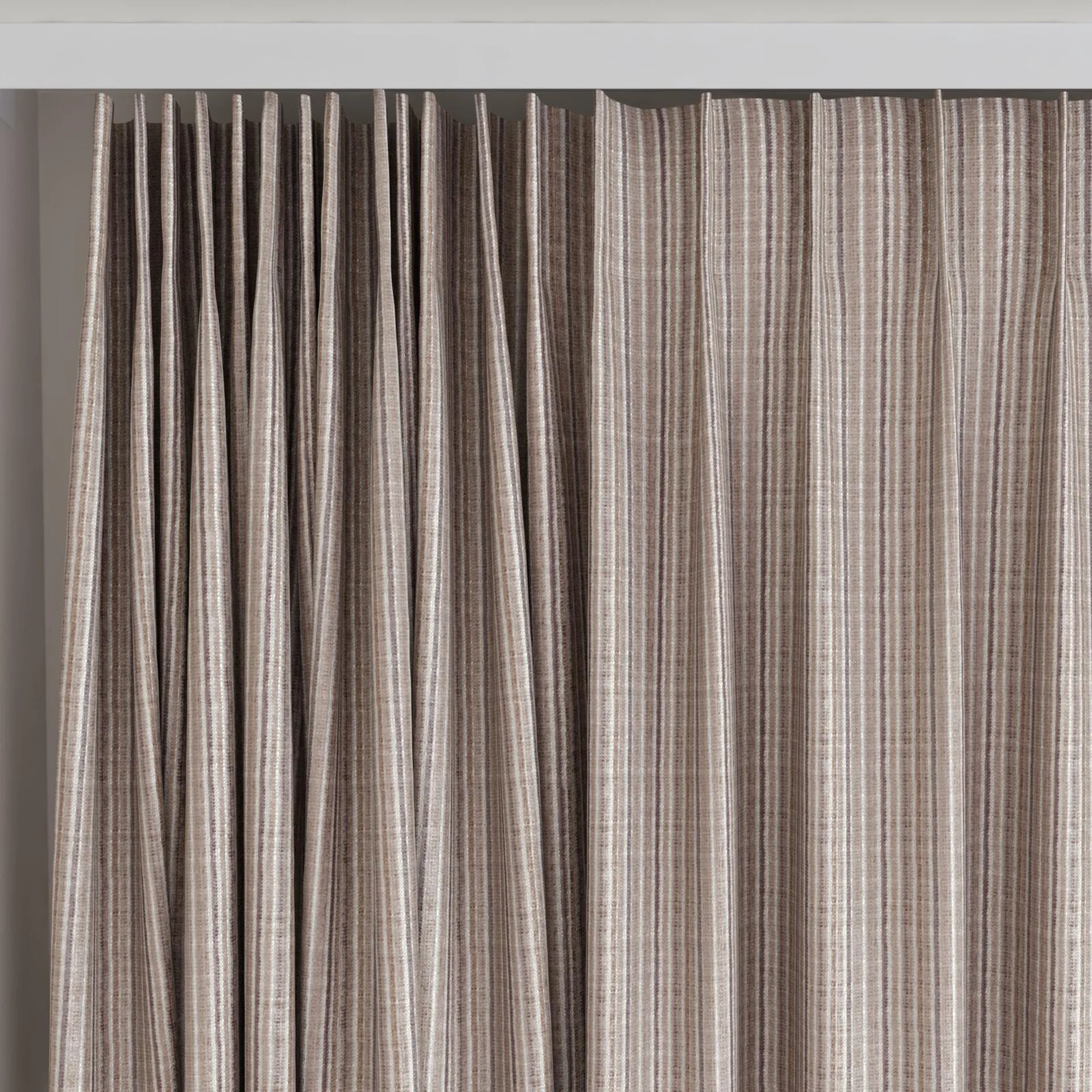 Top view of Oviedo Clay, on curtain rail