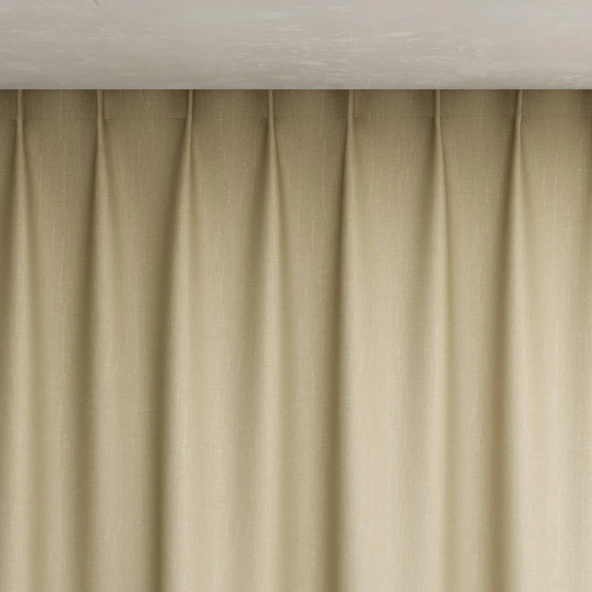 Top view of Bavaria Seagrass, pinch pleat