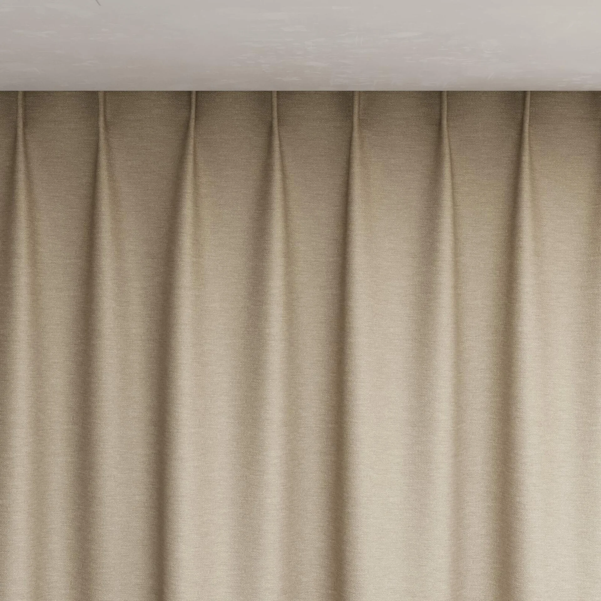 Top view of Colourwash Eco Rattan, pinch pleat