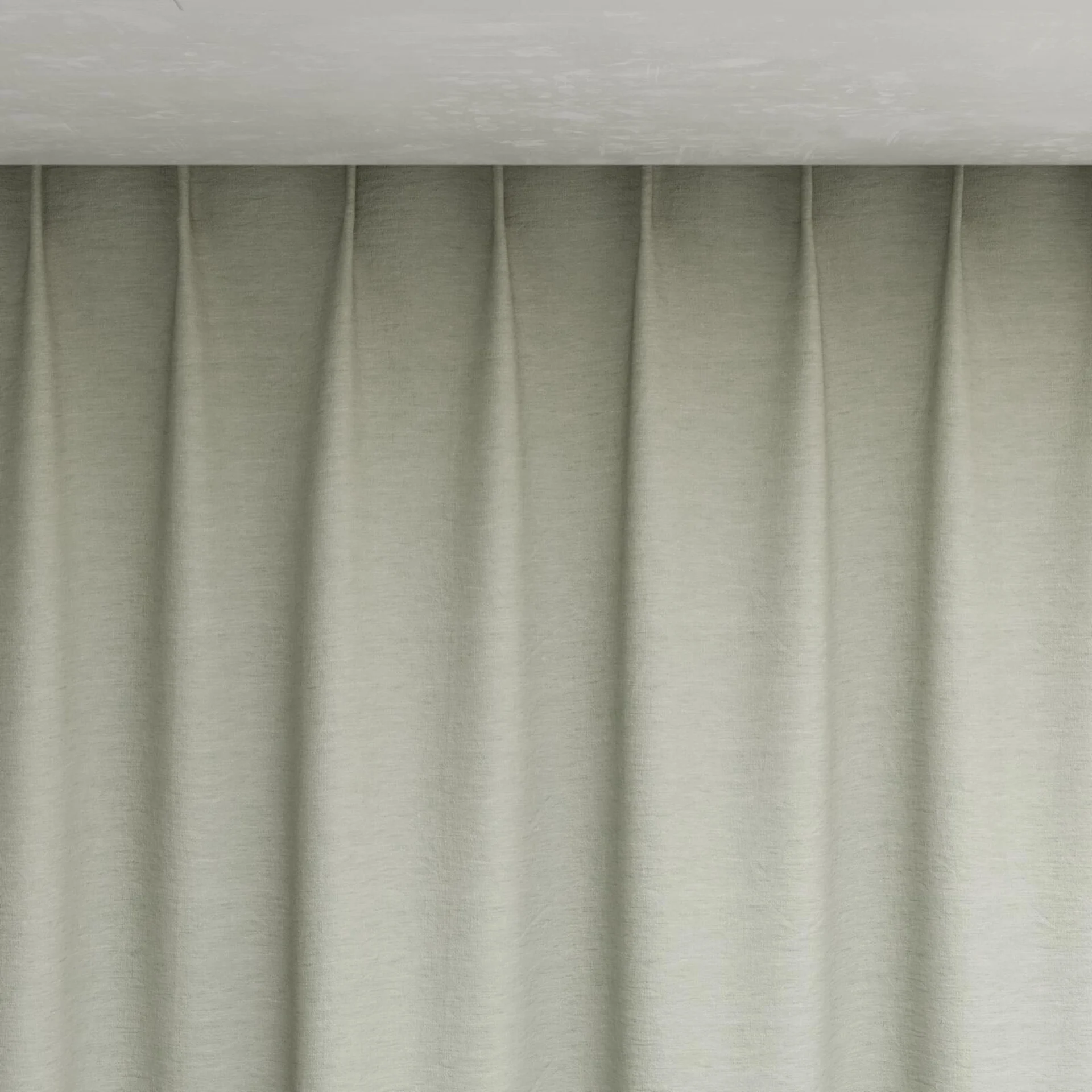 Top view of Obi Stonewash Sage, pinch pleat