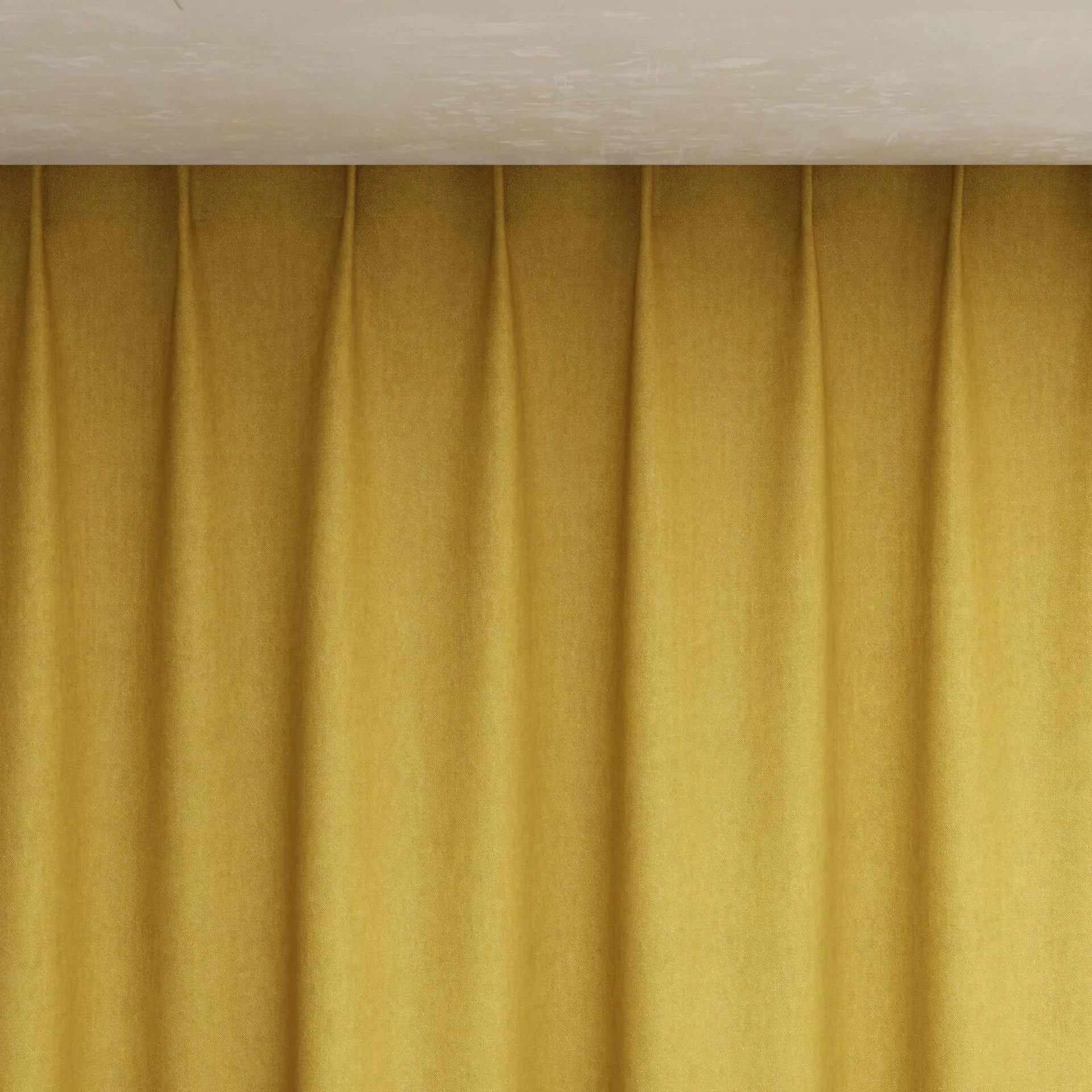 Top view of Rover Gold, pinch pleat