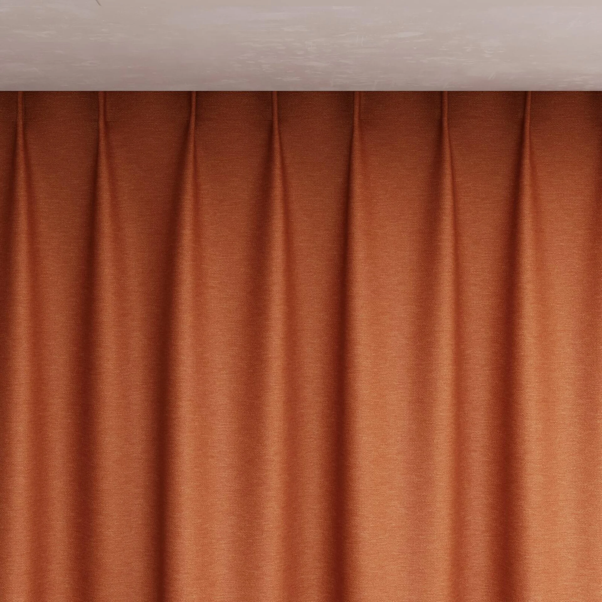 Top view of Colourwash Eco Terra, pinch pleat